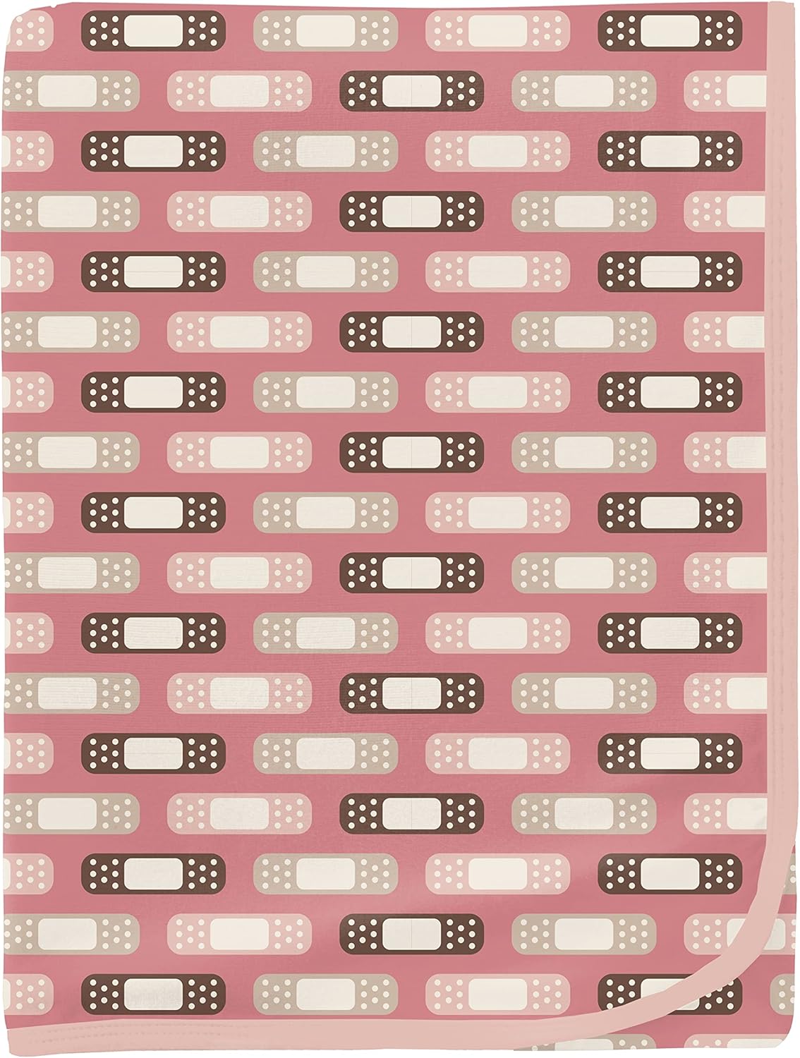 KicKee Print Swaddle Blankets, Made from Viscose from Bamboo Fabric Making it a Silky Soft Baby Blanket, Our Dreamy Swaddle Wrap is 40” x 29” (Peacock Mermaids & Pearls - One Size)