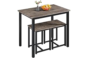 Yaheetech 3 Piece Dining Table Set