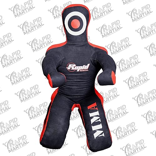 Miniatura 5 de MMA Grappling Dummy BJJ Jiu Jitsu Lucha Judo Judo Lanzamiento Boxeo Entrenamiento Maniquíes- (Sentado 6 pies72 pulgadas) - Sin relleno..