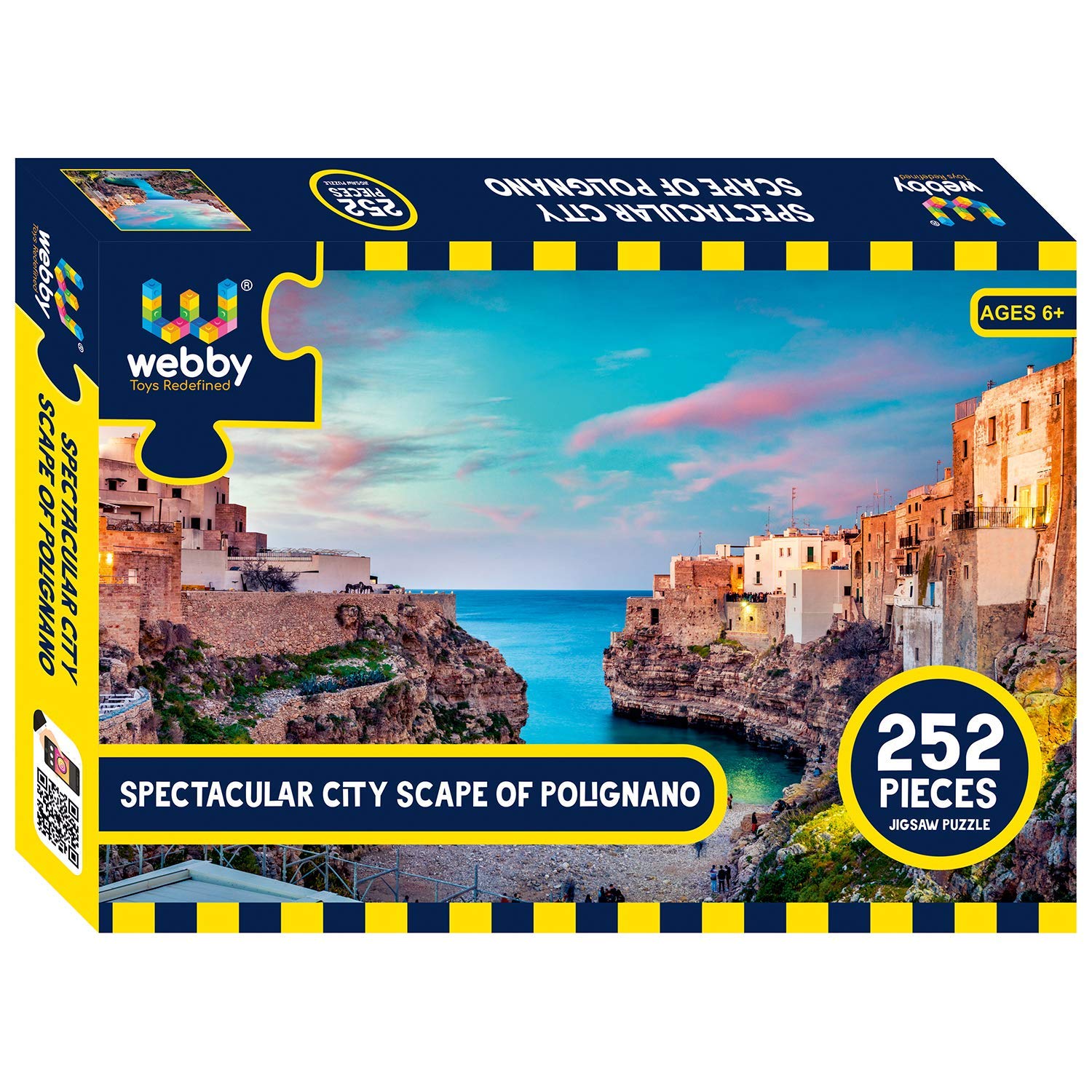 Webby Spectacular Cityscape of Polignano Jigsaw Puzzle, 252 Pieces - Kids (B08DD8W89T) Amazon Price History, Amazon Price Tracker