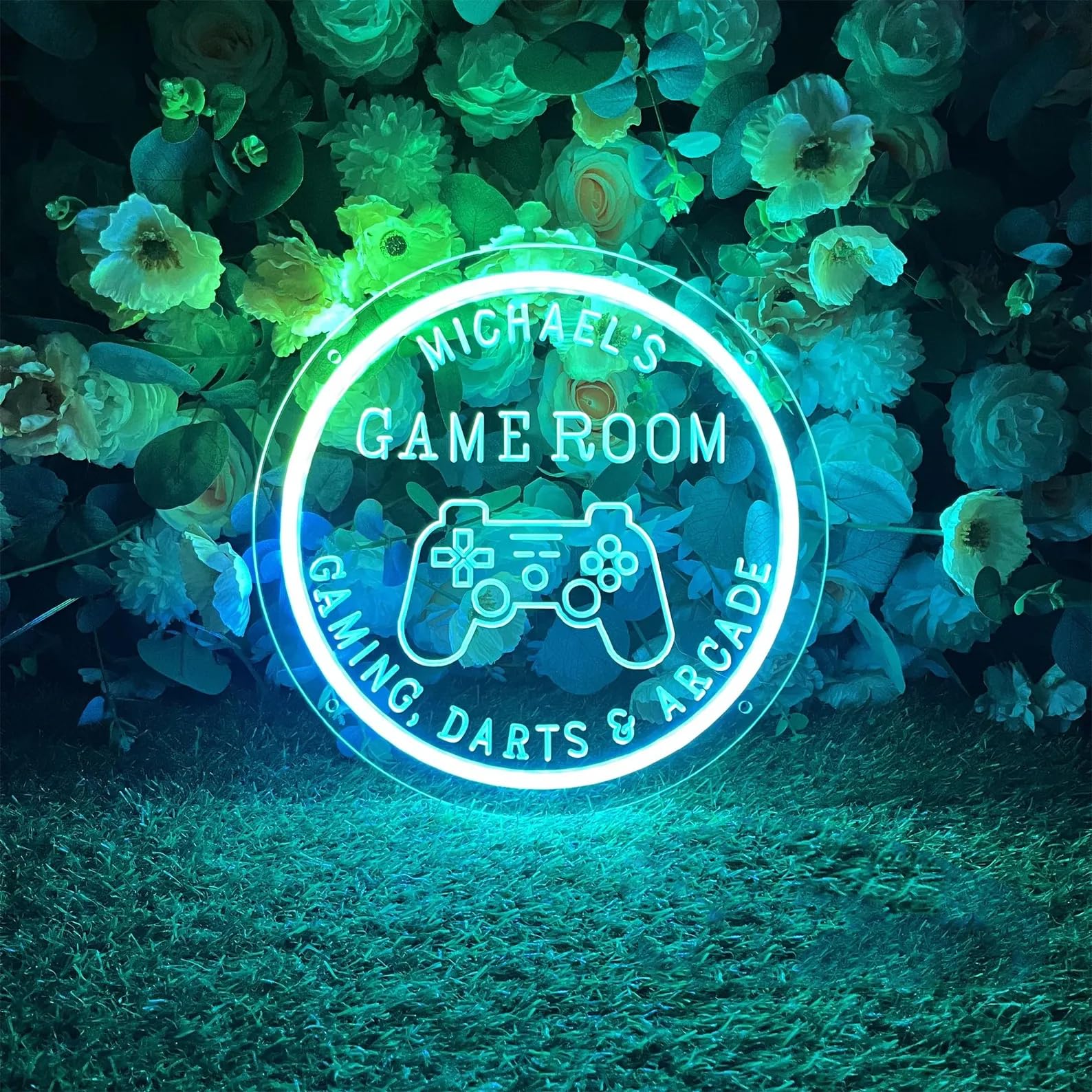 Custom Game Neon Sign for New Retro Arcade Personalized LED Neon Lights for Teen Kid Boy Gifts Dimmable Customized Light Up Signs for Bedroom Game Room Center Hall Wall Decor — image 1