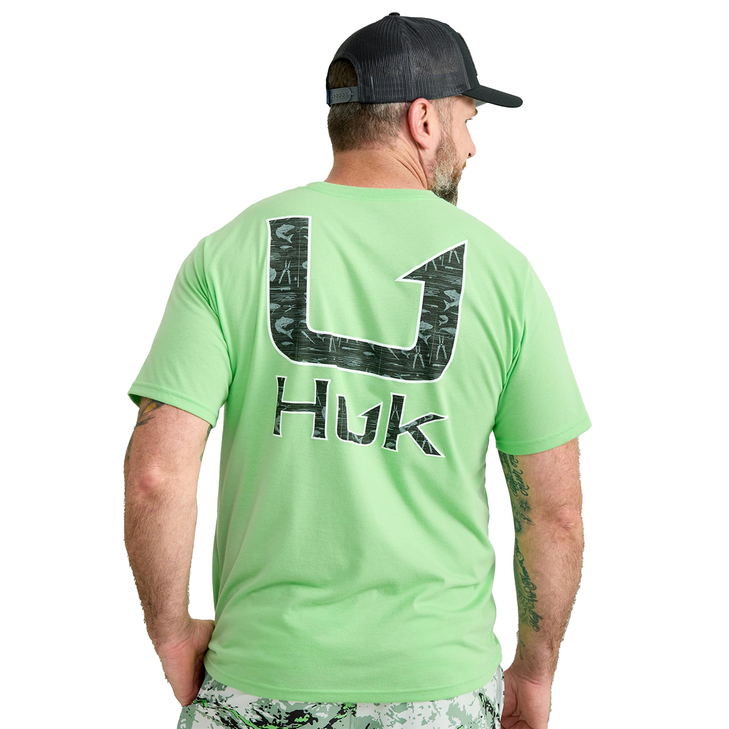 HUK Mens Performance Fishing Logo Tee, Short Sleeve T-Shirt for Men — view 74