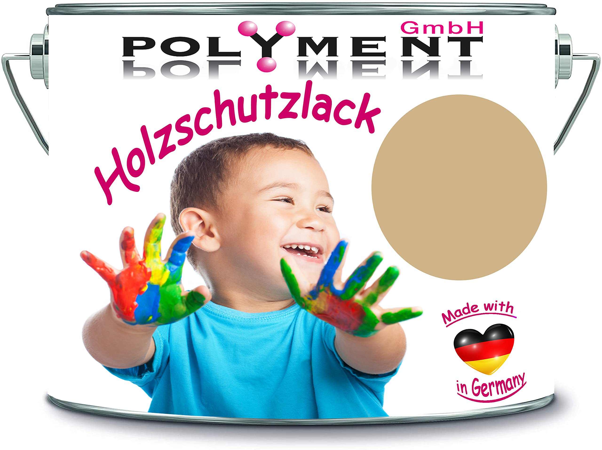 Vernis de protection pour bois résistant aux intempéries beige RAL 1001