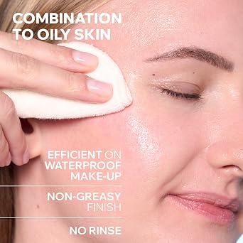 Uriage Micellar Water With Apple Extract For Combination & Oily Skin, Removes Makeup And Purifies