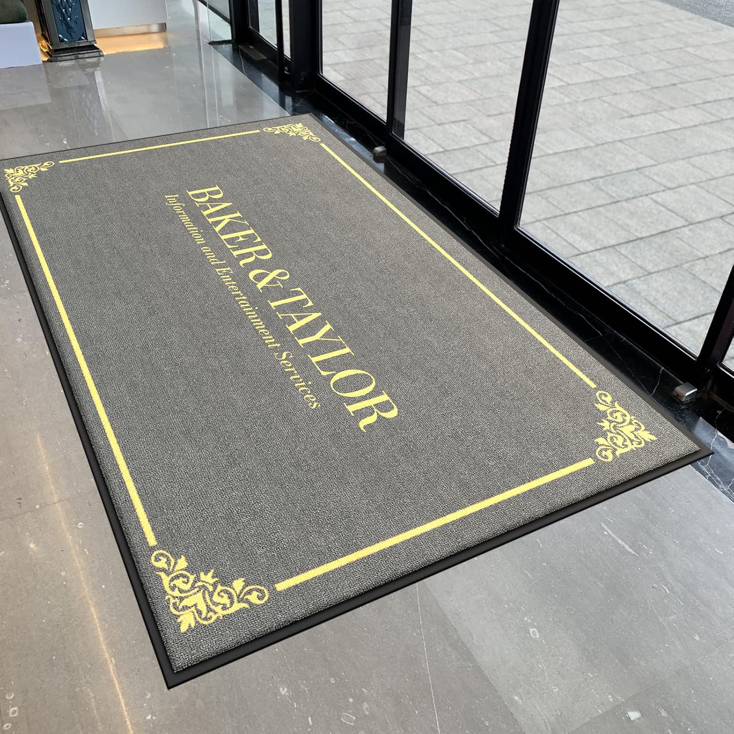 Front Door Mat Personalized Mat for Entryway Commercial Door Mats for Outside Entry Custom 5'x3'