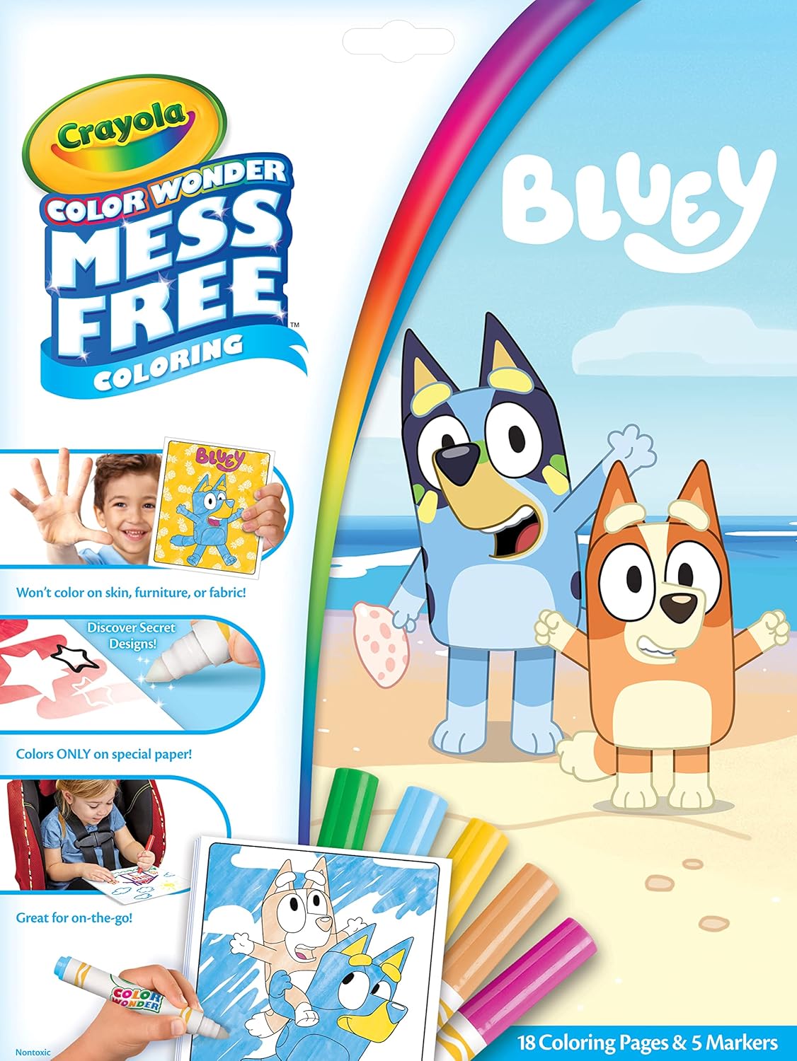 Crayola Bluey Color Wonder Coloring Book Pages & Markers