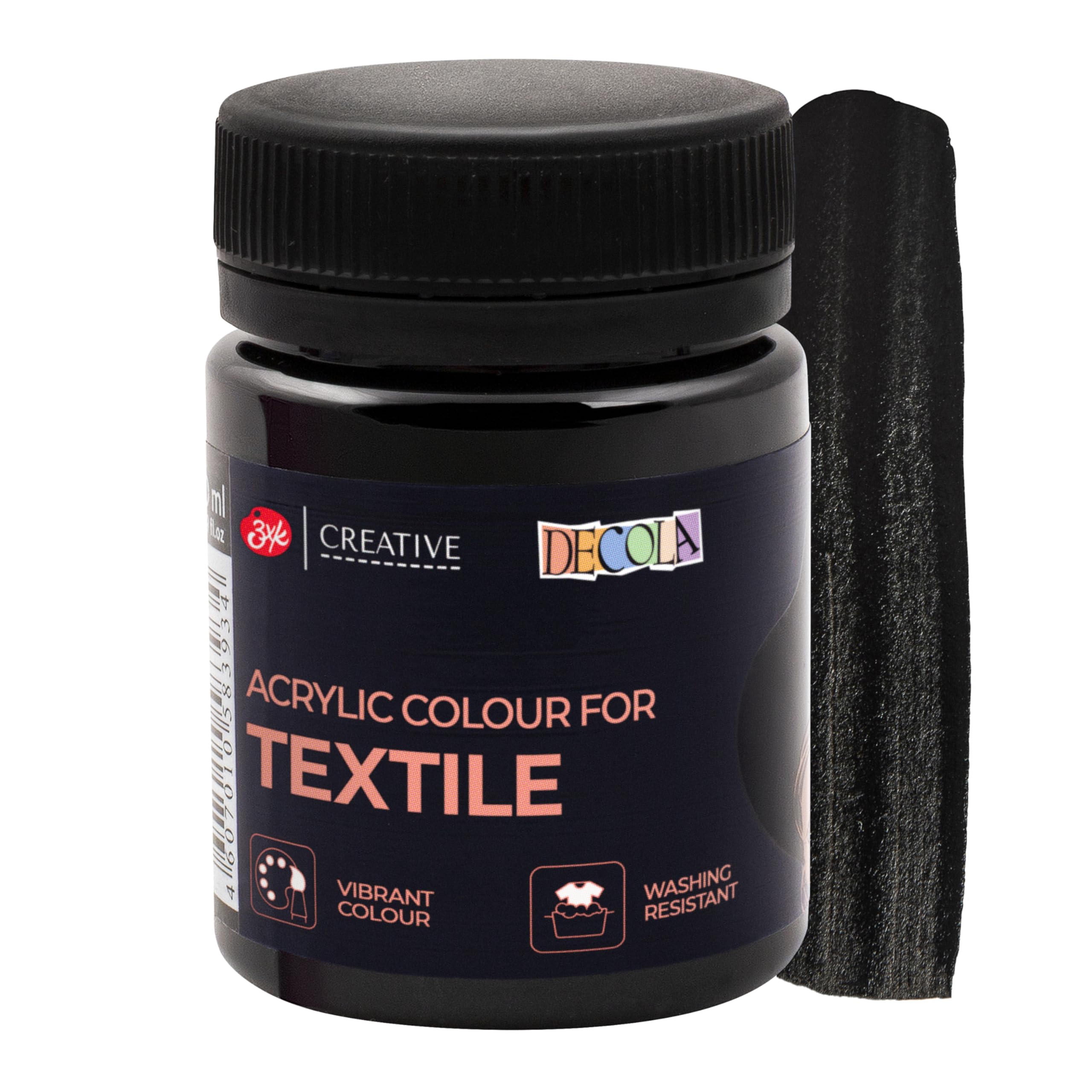 Decola - Black Classic Textile Color 50ml | Pigment | Made by Nevskaya Palitra