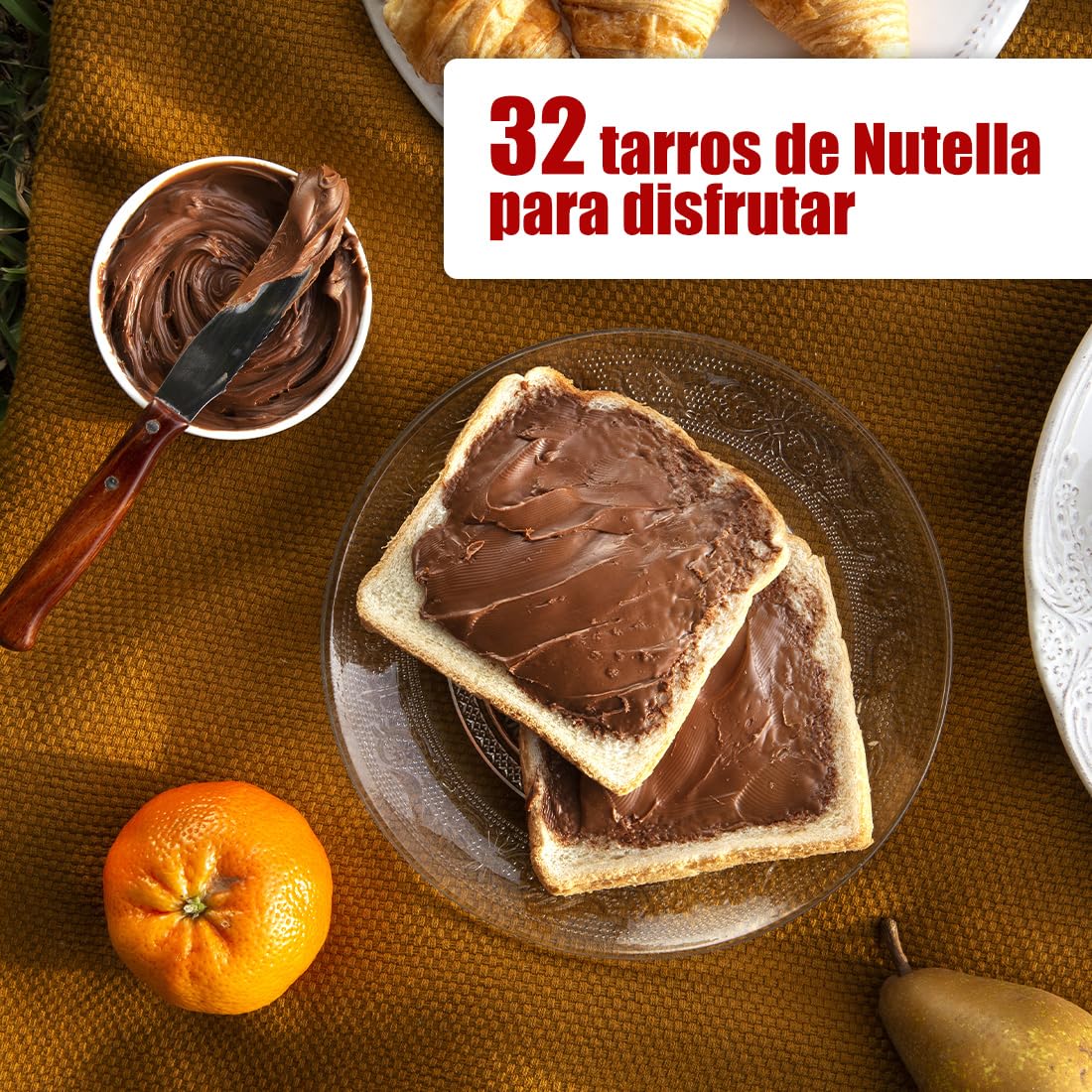 Crema de Cacao con Avellanas | Pack Mini Tarritos 25 gr | Crema de Cacao y Avellanas | Caja de Tarritos Individuales perfectos para Hosteleria, Eventos o Repostería (32 Tarritos 25gr) — view 3