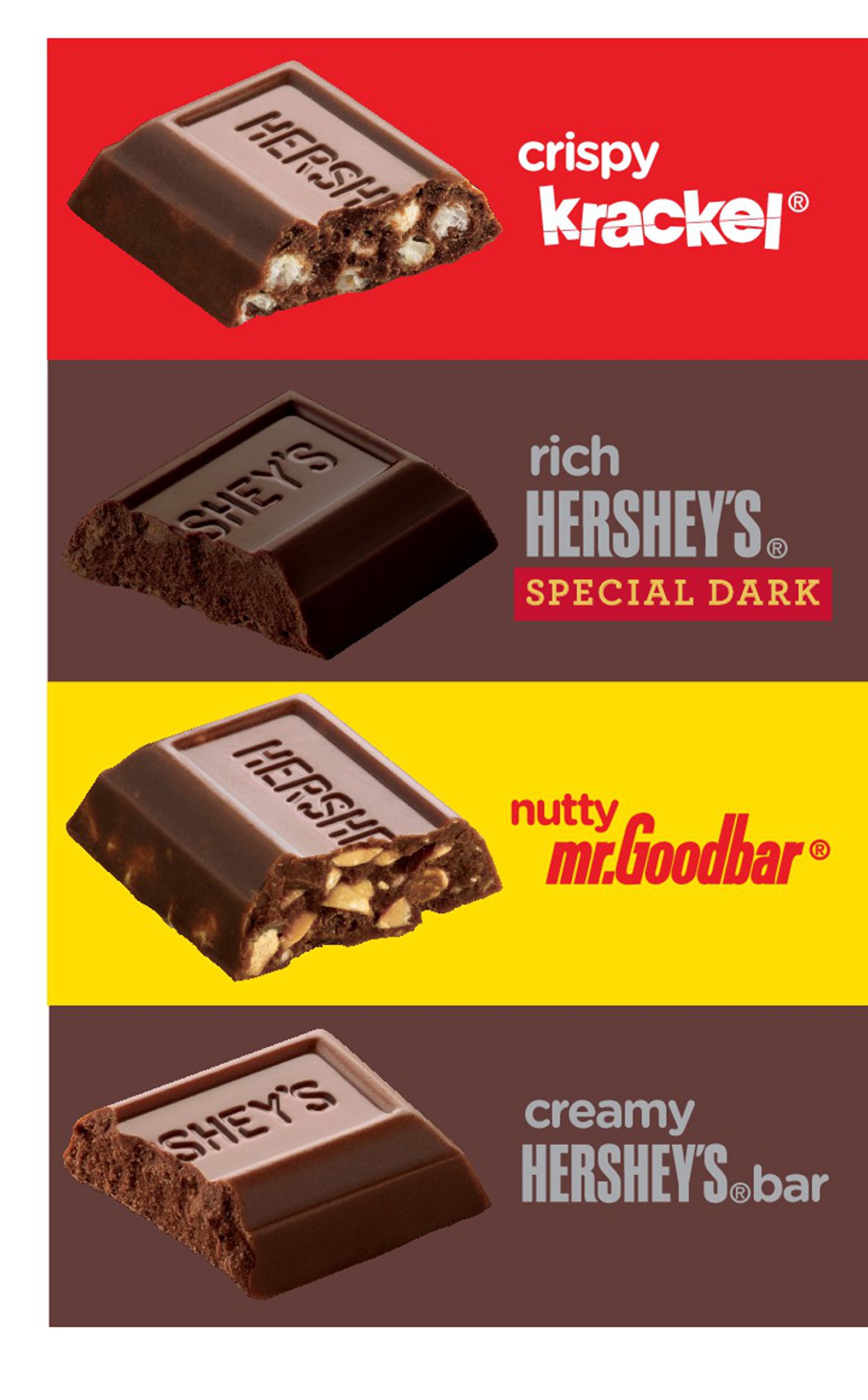 HERSHEY'S Chocolate Candy Bar Assortment, Miniatures (Hershey's, Krackel, Mr Goodbar, Special