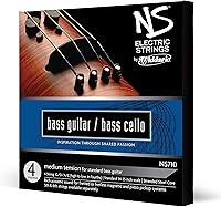 Vista 1 de D'Addario NS Electric - Juego de cuerdas para bajo/violonchelo, escala 4/4, tensión media
