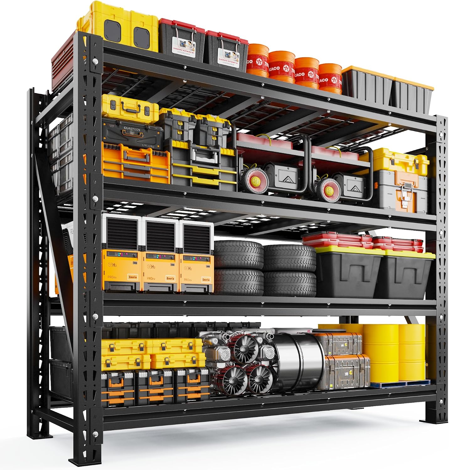 Amazon.com: Romorgniz Garage Shelving Heavy Duty, 5000LBS Steel Rack ...