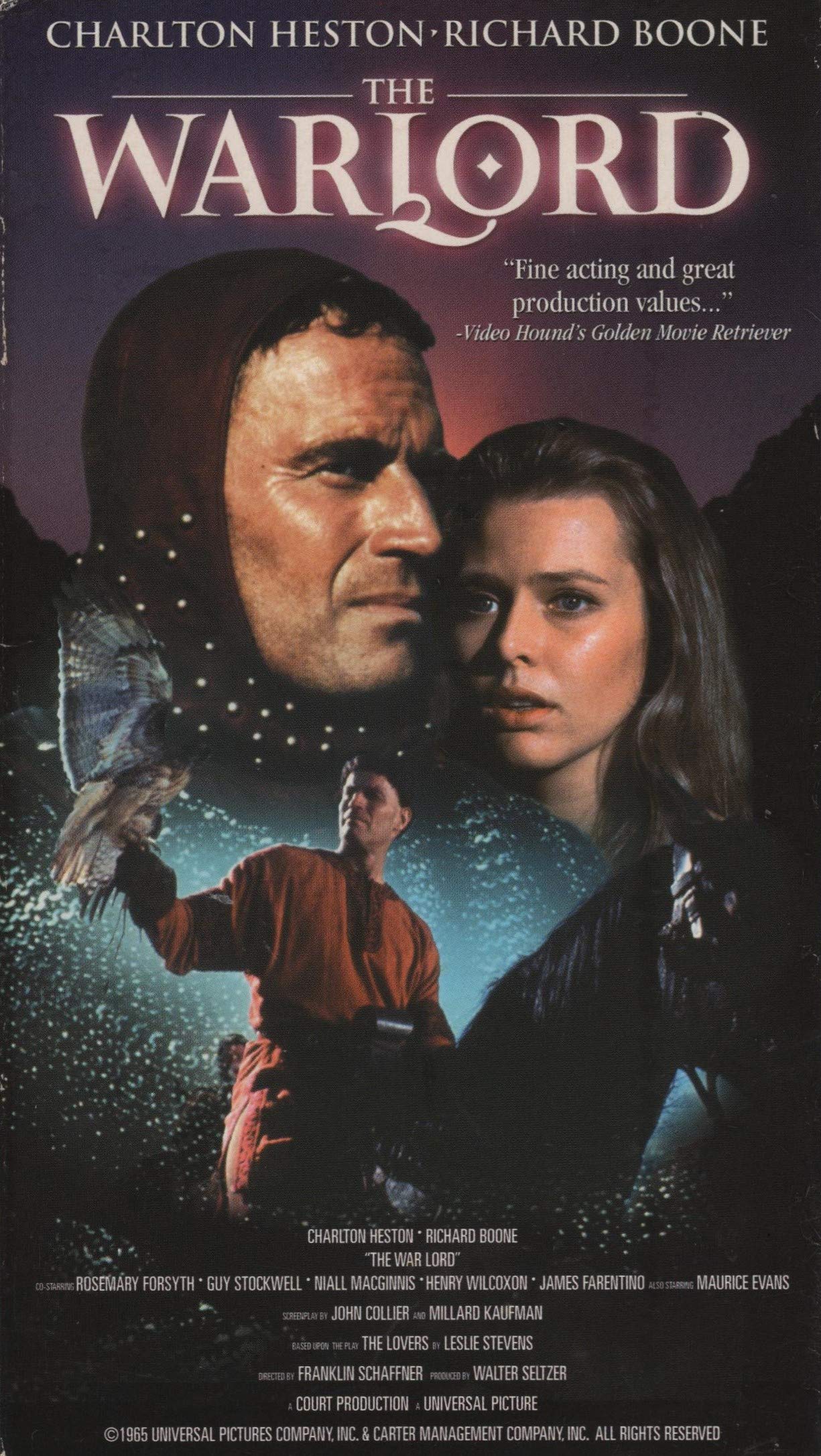 The War Lord VHS cassette vidéo film classique de Charlton Heston