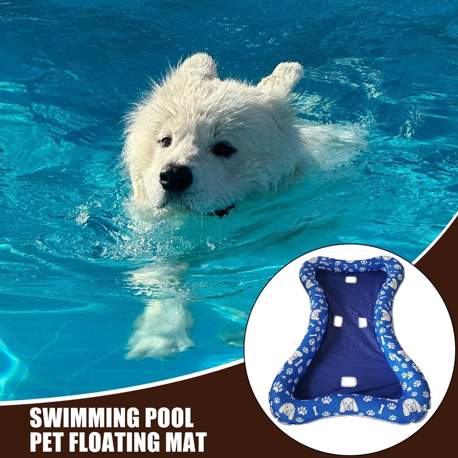 Flotador para Perros Juguetes Acuáticos Inflables Flotadores Natación | Alfombra Agua Balsa Juegos Animales Exterior Lago Playa Río