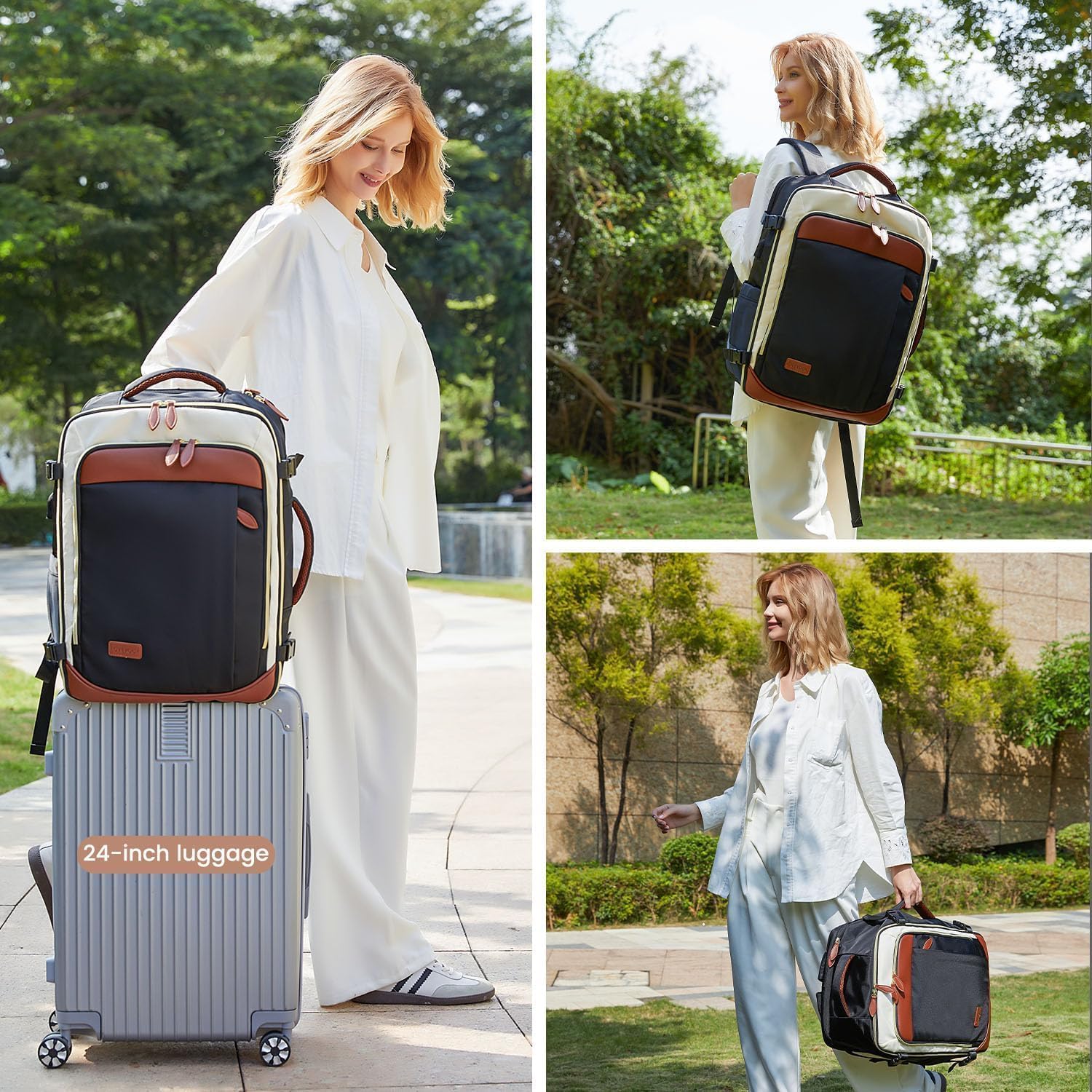 LOVEVOOK 50L Travel Backpack Carry On Airline Approved,