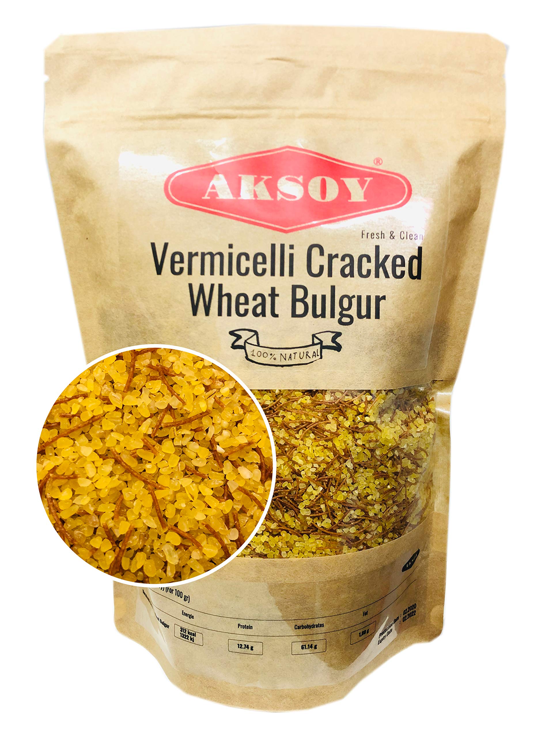 Aksoy Vermicelli Cracked Wheat Bulgur 1.25KG