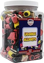 American Best Food, English Licorice Allsorts Candy, Assorted Flavors (2.5 LB) Jar