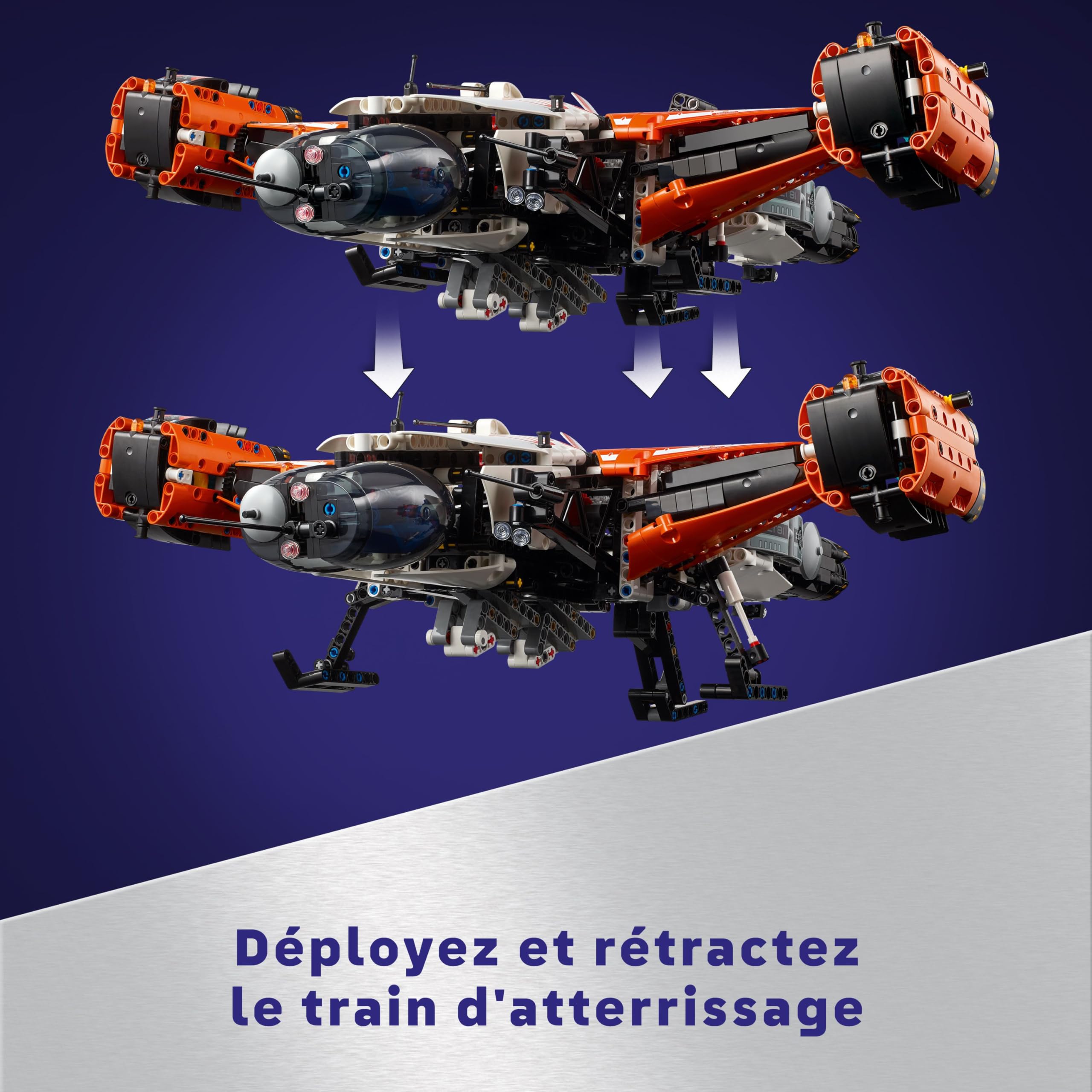 LEGO Technic Le Vaisseau Spatial Cargo VTOL LT81, Jouet de Construction, Set de Véhicule pour Enfants, Favorise le Jeu Créatif et l’Imagination, Idée Cadeau pour les Garçons et Filles Dès 10 Ans 42181