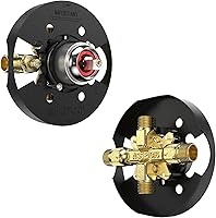 Vista 9 de Kit de molduras para bañera y ducha, juego de grifo de bañera y ducha con cabezal de ducha de un solo rociador y boquilla de bañera, kit de bañera