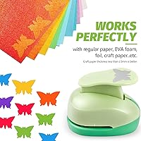 Vista 100 de UCEC Perforadora circular, perforadora circular de 1.25 pulgadas, perforadora de papel, perforadora de papel hecha a mano para manualidades