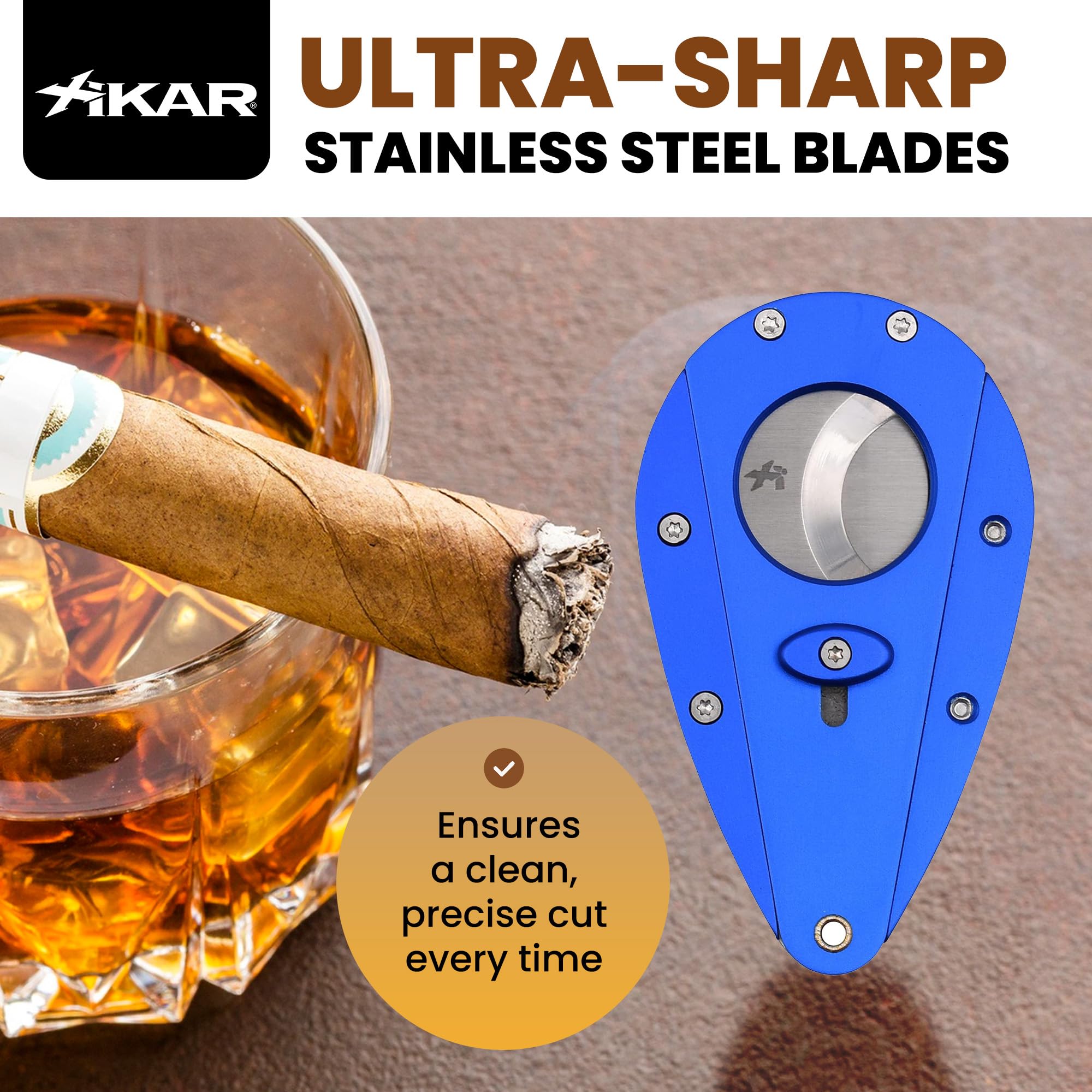 Amazon.com: XIKAR Xi1 Perfect Cut Cigar Cutter – Precision Double
