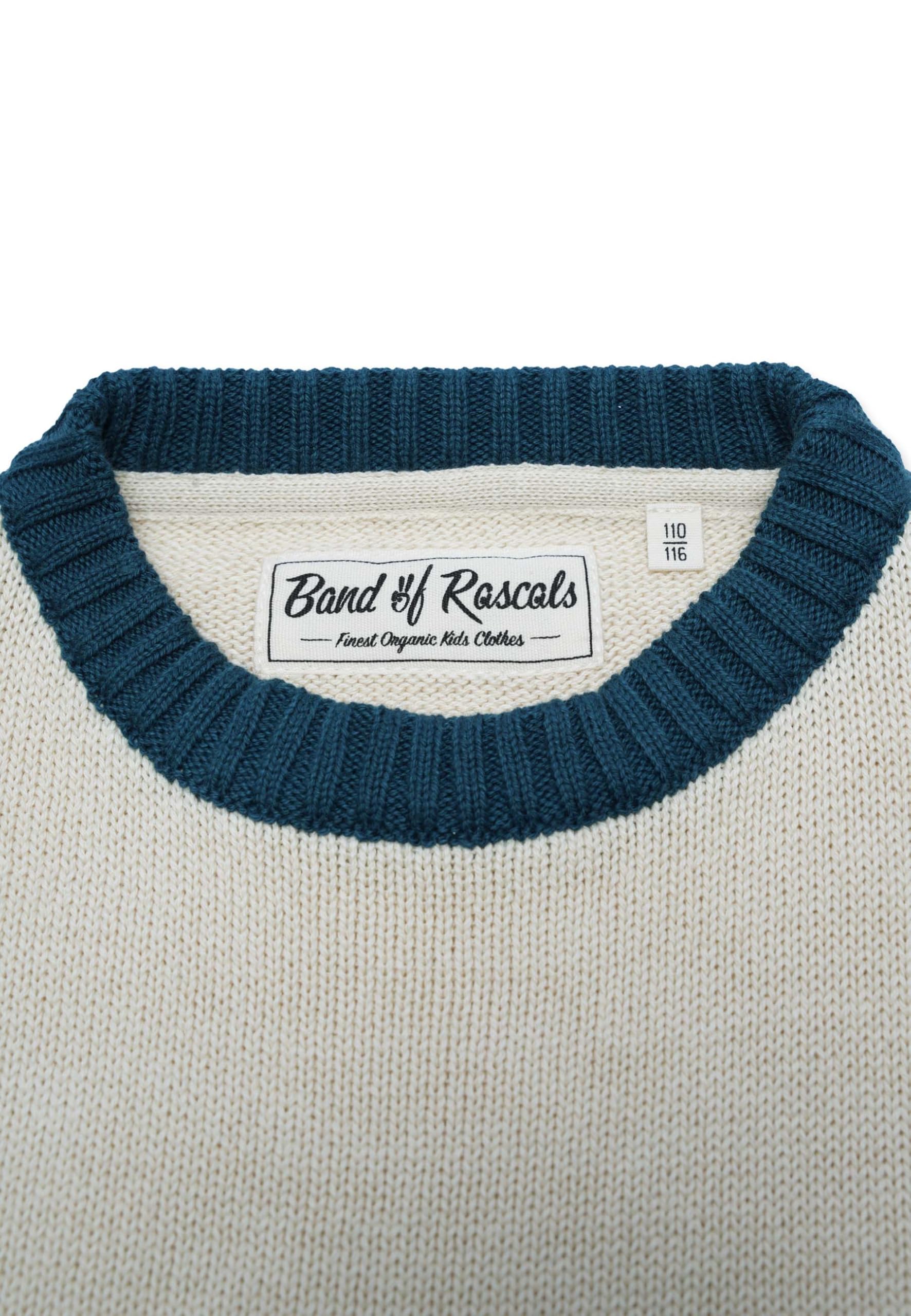 Band of Rascals Kinder Strickpullover Boxy Block aus Bio-Baumwolle