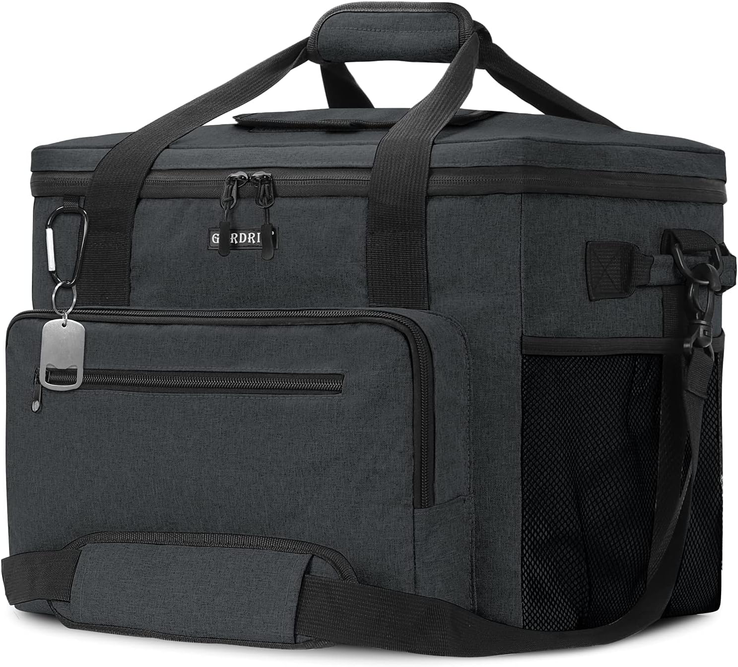GARDRIT Large Cooler Bag - 60 Cans Collapsible Insulated Lunch Box, Leak-Proof Cooler Bag Suitable for Camping, Picnic& Beach (40L/Grey)