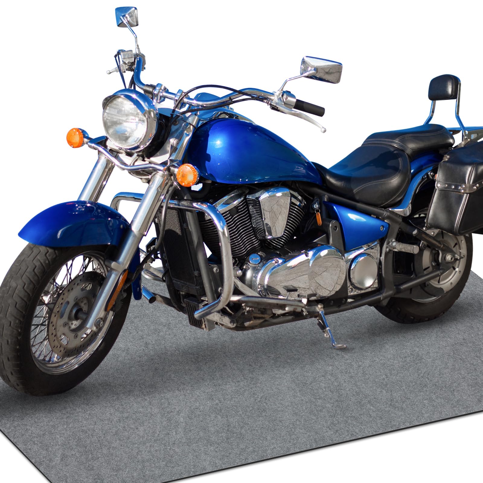 Tapete de garaje de 72 x 60 pulgadas, tapete absorbente para derrames de aceite, tapete de piso para carritos de golf, motocicletas, protege el piso del garaje y la tienda, absorbente y fugas de