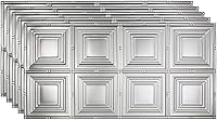 Vista 22 de FASÄDE Panel de techo decorativo de vinilo para retrato en blanco mate (muestra de 12 x 12 pulgadas)