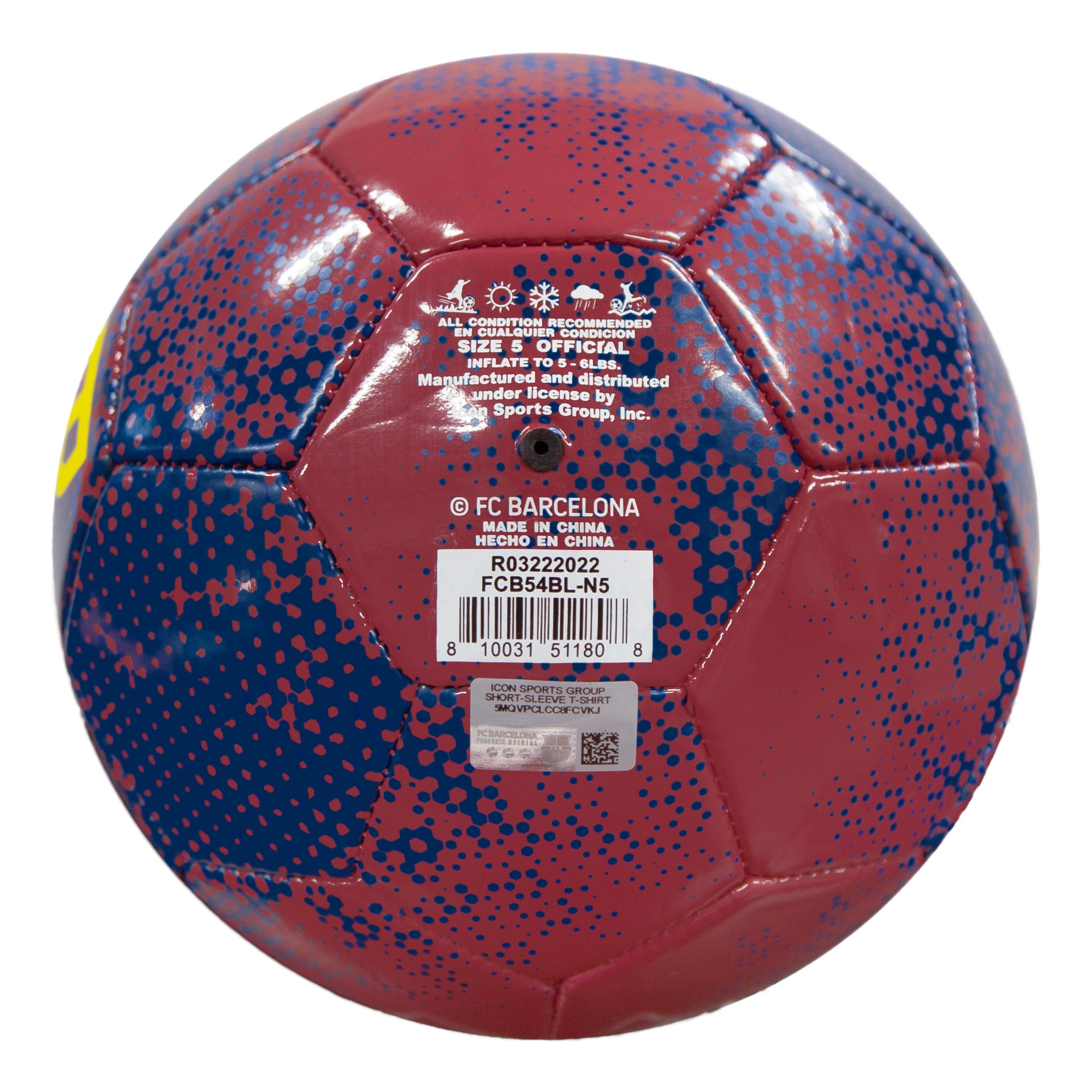 Amazon | Icon Sports 公式ライセンスFCバルセロナサッカーボール