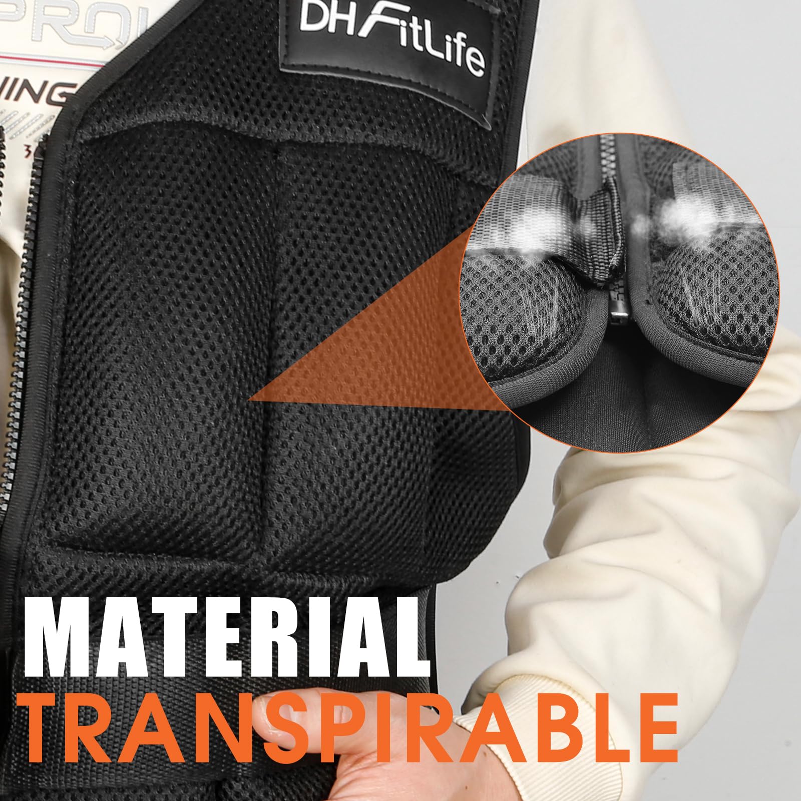 DH FitLife Chaleco Lastrado Ajustable 10/20/30 kg para Musculación y Entrenamiento de Fuerza | Chaleco con Peso | Chaleco para Correr Hombres y Mujeres