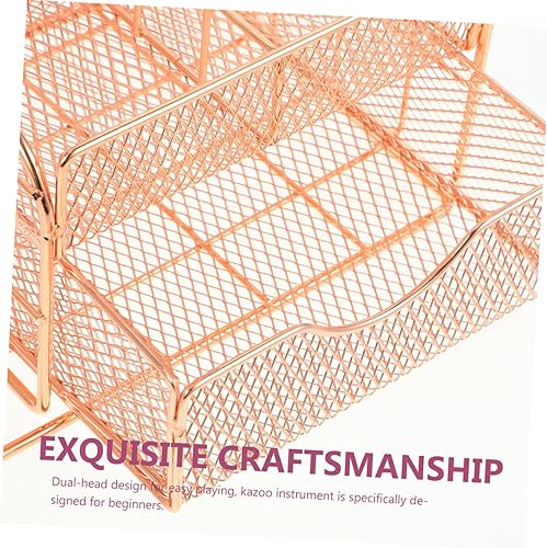 Miniatura 4 de Organizador de papel de metal, organizador de archivos, soporte de documentos para escritorio, revistas, archivos, suministros estéticos de oficina,