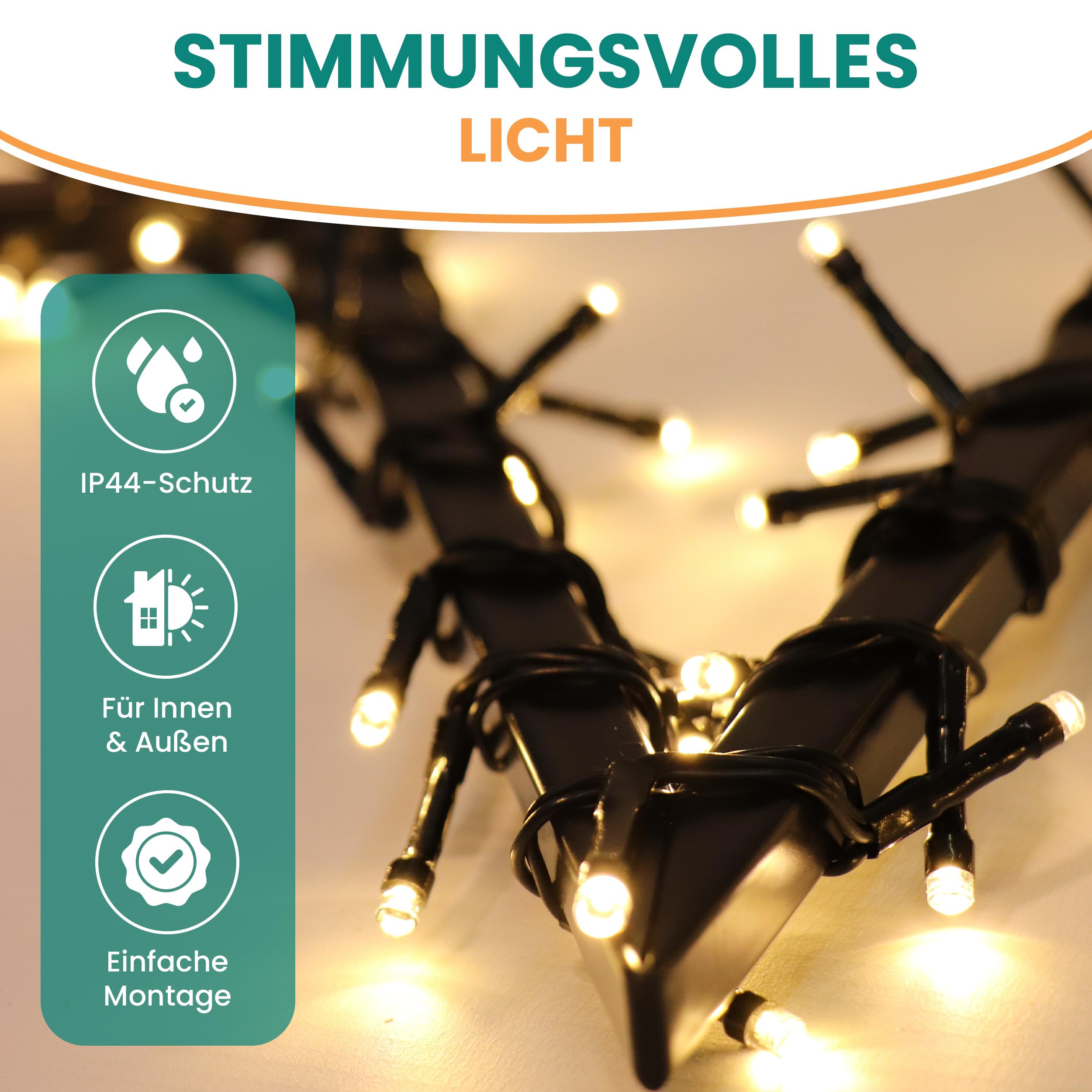 Gartenpirat Sternschnuppe 60x115 cm mit Erdspieß 350 LED warmweiß mit Timer-Funktion Gartenstecker Weihnachtsdeko außen
