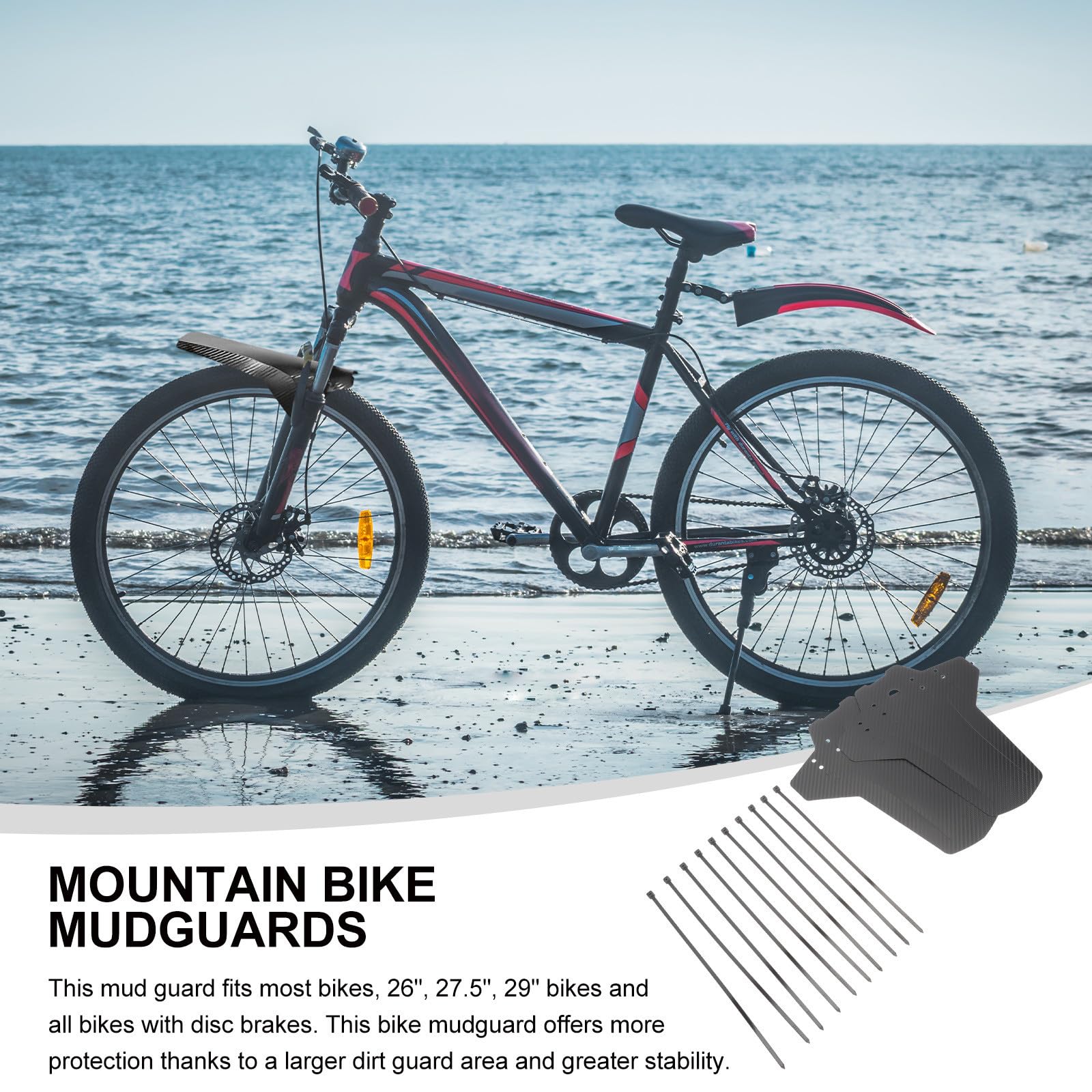 Abaodam Guardabarros para Bicicleta De Mudguard Profesional Antisalpicaduras