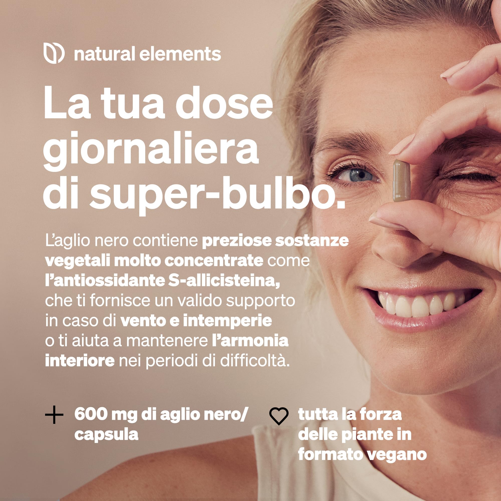 Aglio Nero – 45 capsule da 600 mg ciascuna – miracoloso bulbo con S-allicisteina – naturale, vegano, ad alto dosaggio – prodotto e testato in laboratorio in Germania