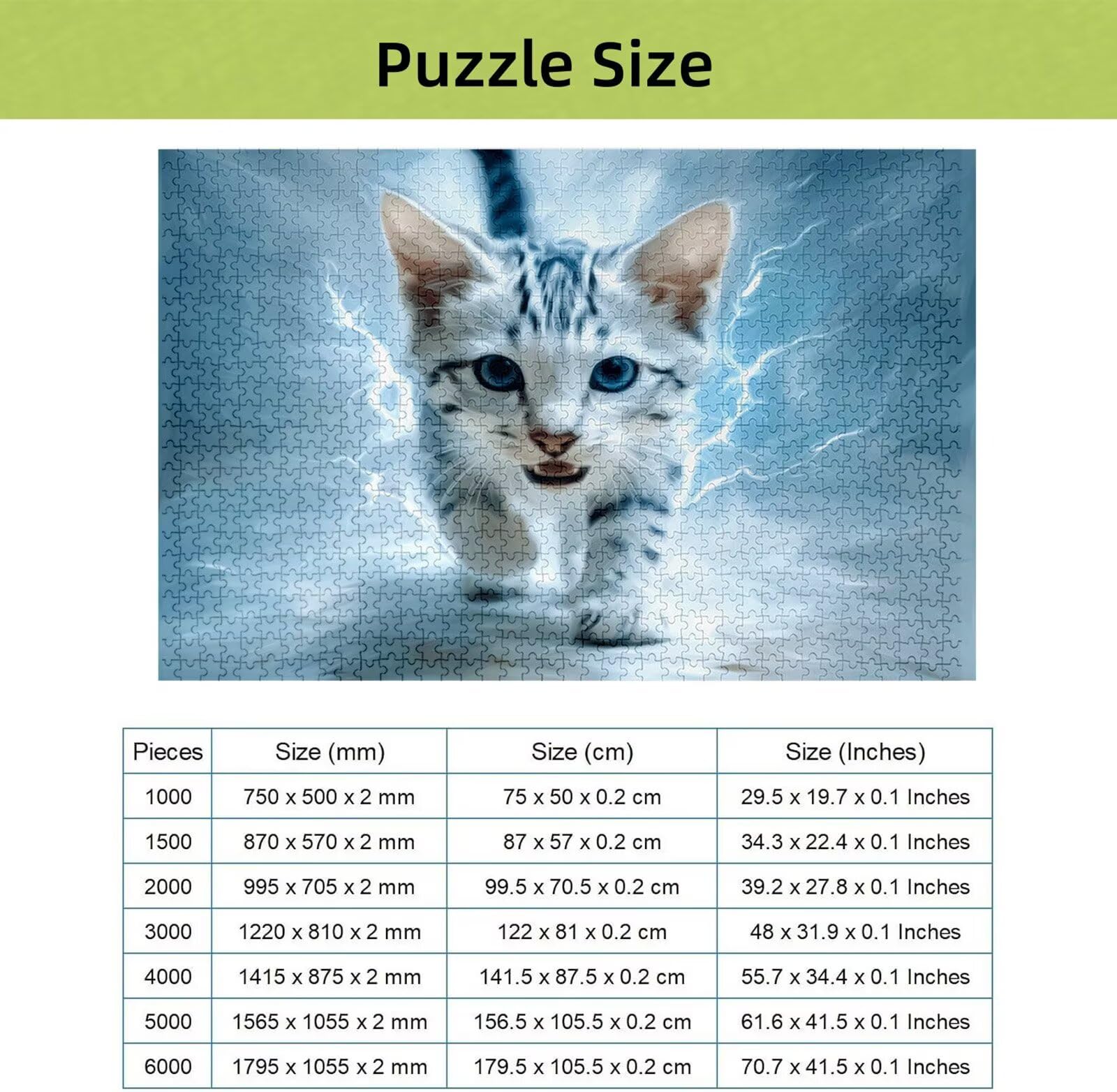 Puzzle 4000 Pièces Chat, Puzzle 4000 Pièces Adultes et Enfants, Puzzles Bois avec Une Boîte d'emballage Exquise, Jeu Éducatif Puzzles Animal, Noël Decoration Maison, Cadeau Femme, Cadeau Homme H-3142