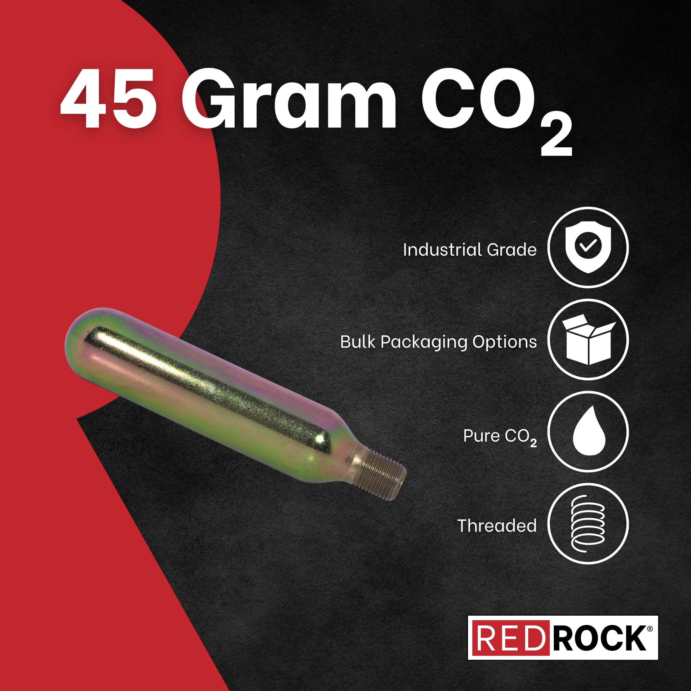 RedRock 45 Gram (60cc) CO? Cartridge – 5/8