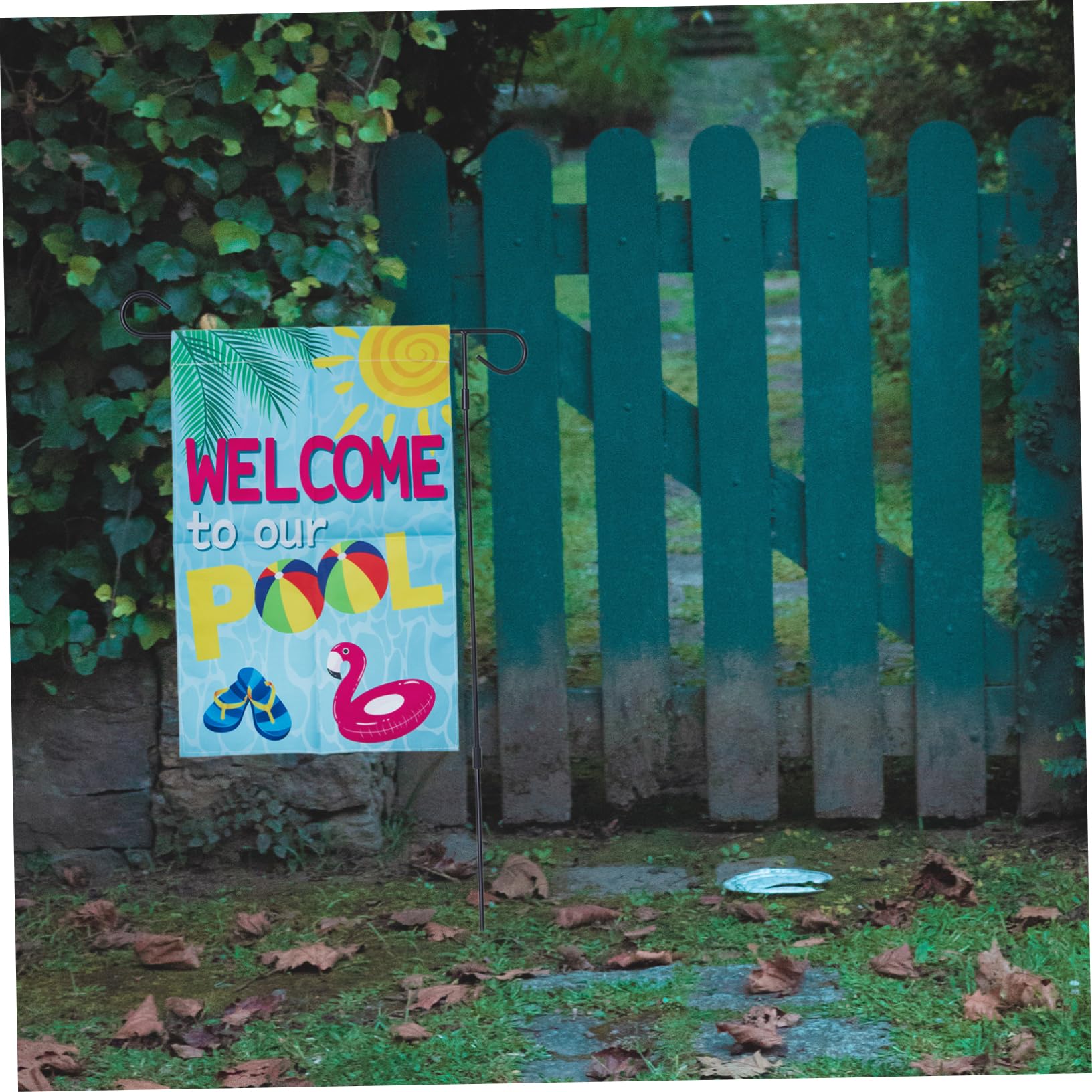TOYANDONA 5 Sätze Gartenfahne Outdoor- Sommer-pool-gartenflagge Außenflagge Willkommensfahnen Für Den Sommerpool Gartenflagge Für Pool Garten Hof Flagge Polyestertuch Bunt 2 Stücke * 5