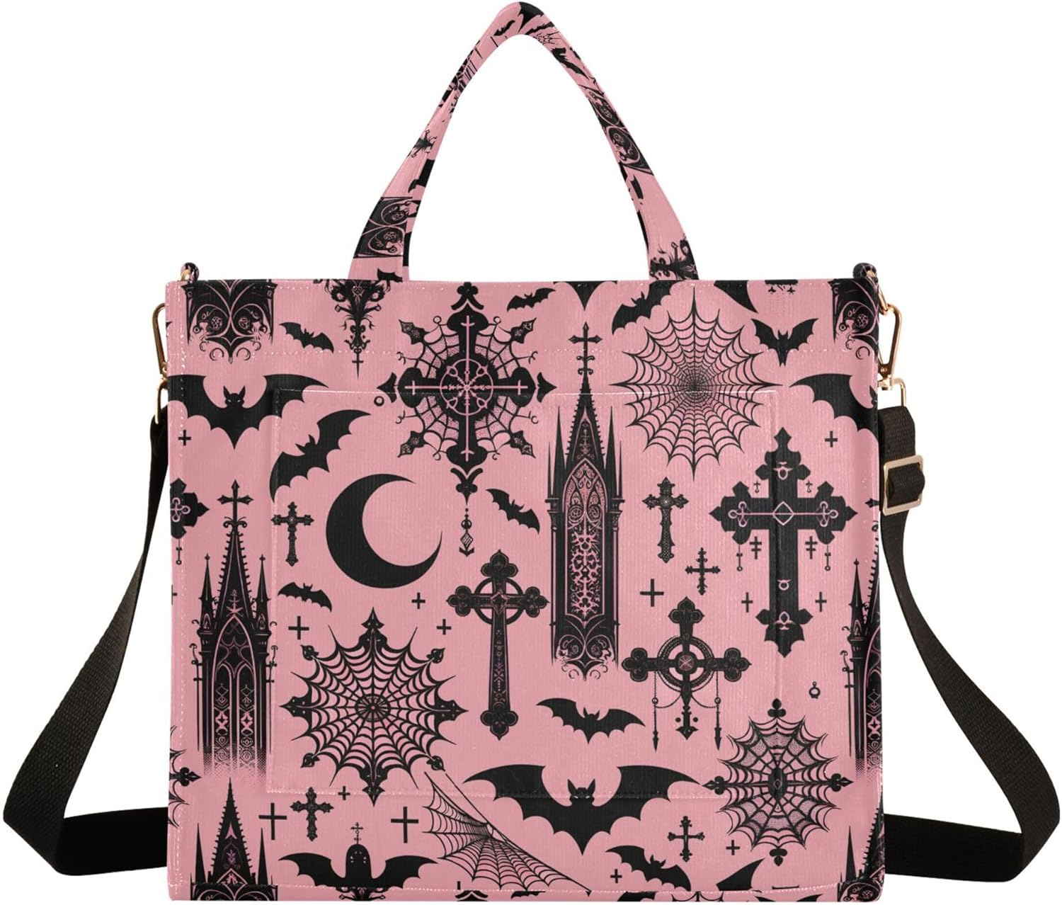 MNSRUU Corduroy Tote Bag for Women, Funny Skulls Tote Bag Crossbody Hobo Handbag Shoulder Bag for Work Travel