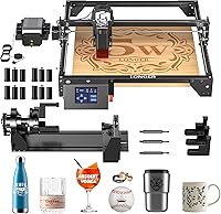 LONGER Ray5 5W Laser Engraver with Air Assist, 4-in-1 Rotary Kit & 400x400mm Area - DIY CNC Cutter for Wood, Metal, Glass