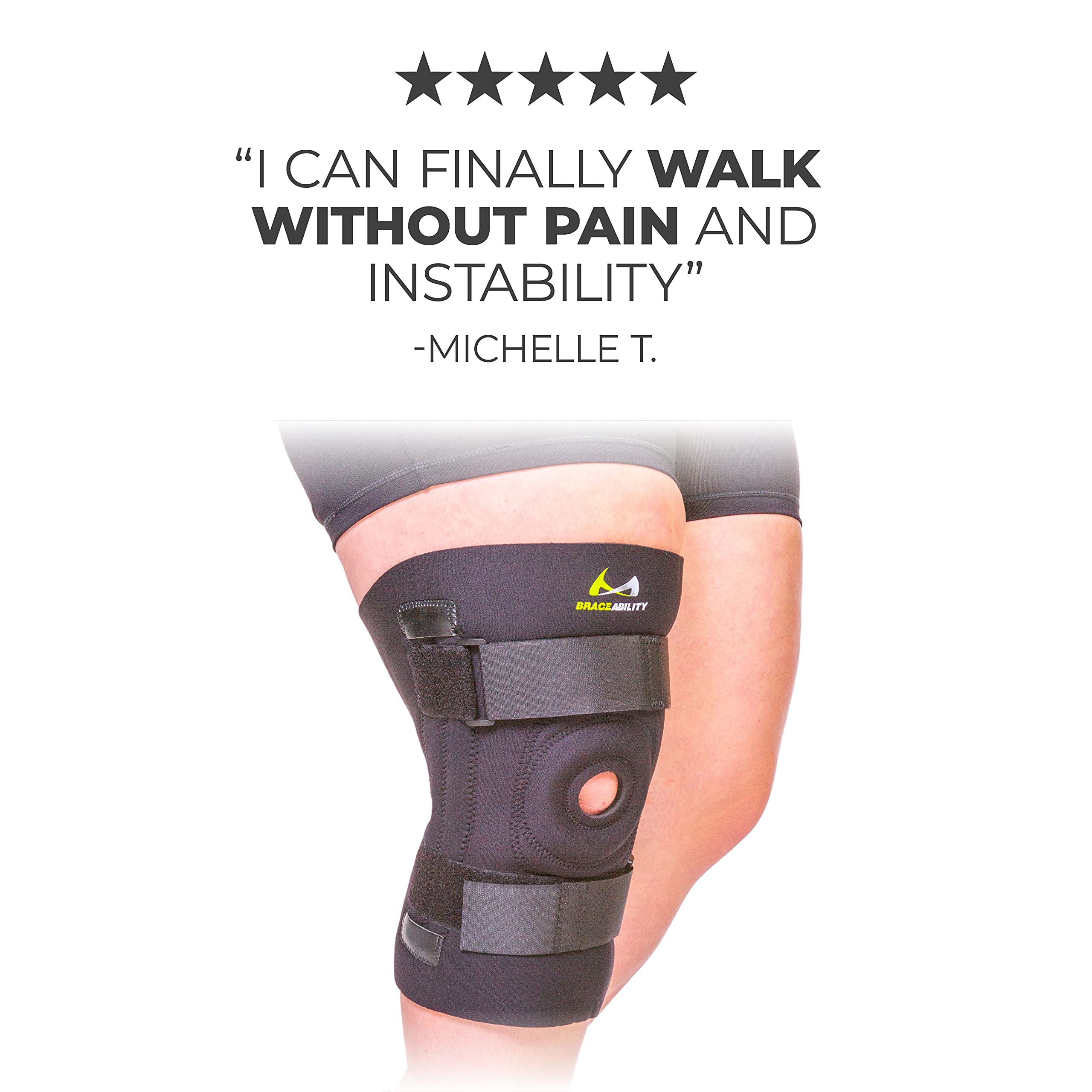 Buy BraceAbility Knee Brace for Large Legs and Bigger People with Wide