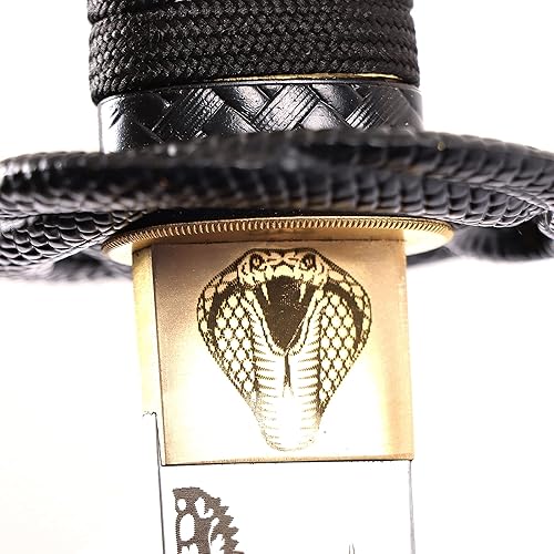 Miniatura 6 de Pnber Katana - Espada samurái real hecha a mano, espada de acero al carbono, prácticas y afiladas, armas reales