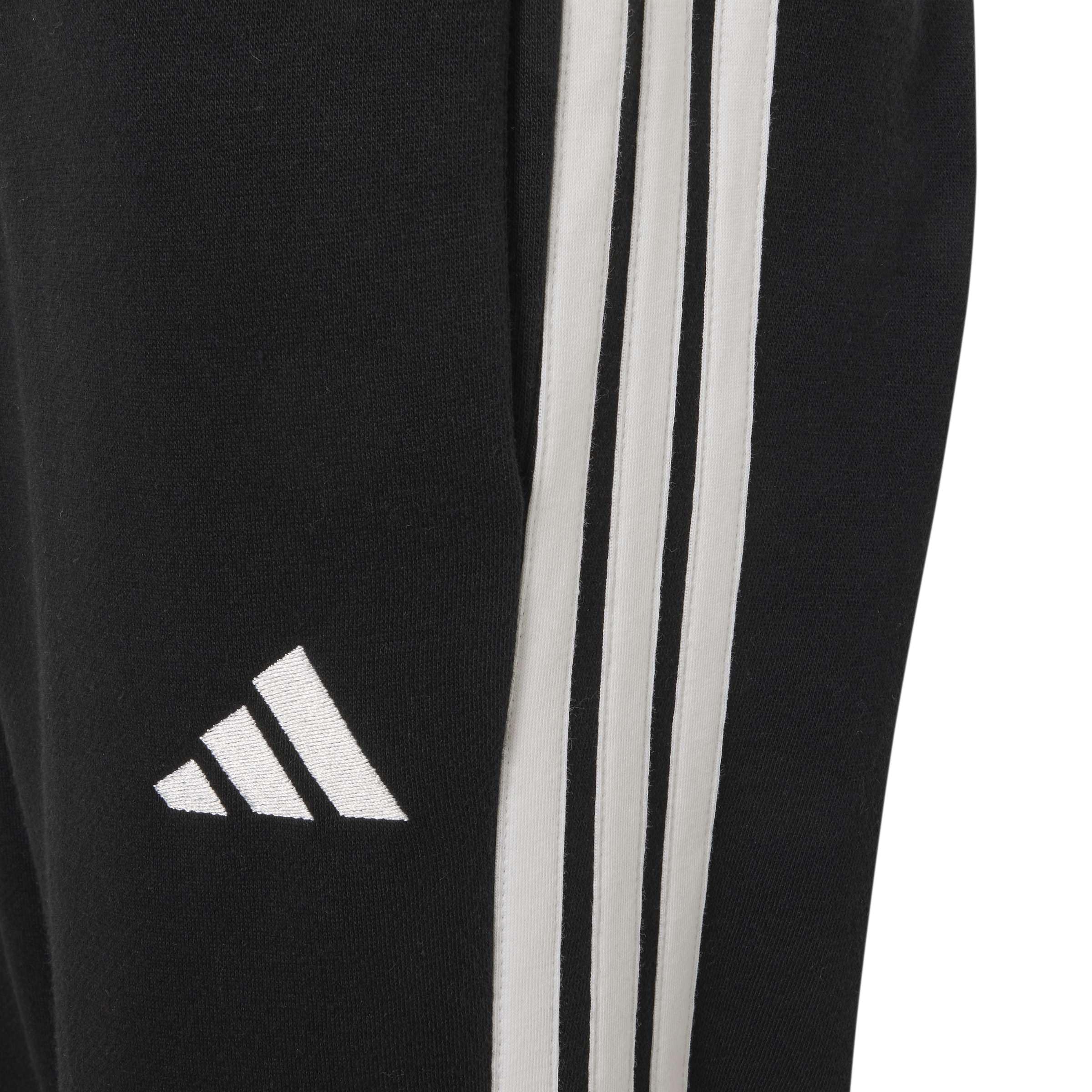 adidas Bambini e ragazzi Boys 3 Stripes Essentials Fleece Track_Suit, black, 13-14 Years
