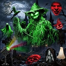 12-in-1 Halloween Projector Lights Outdoor, 3D Halloween Decoration Light