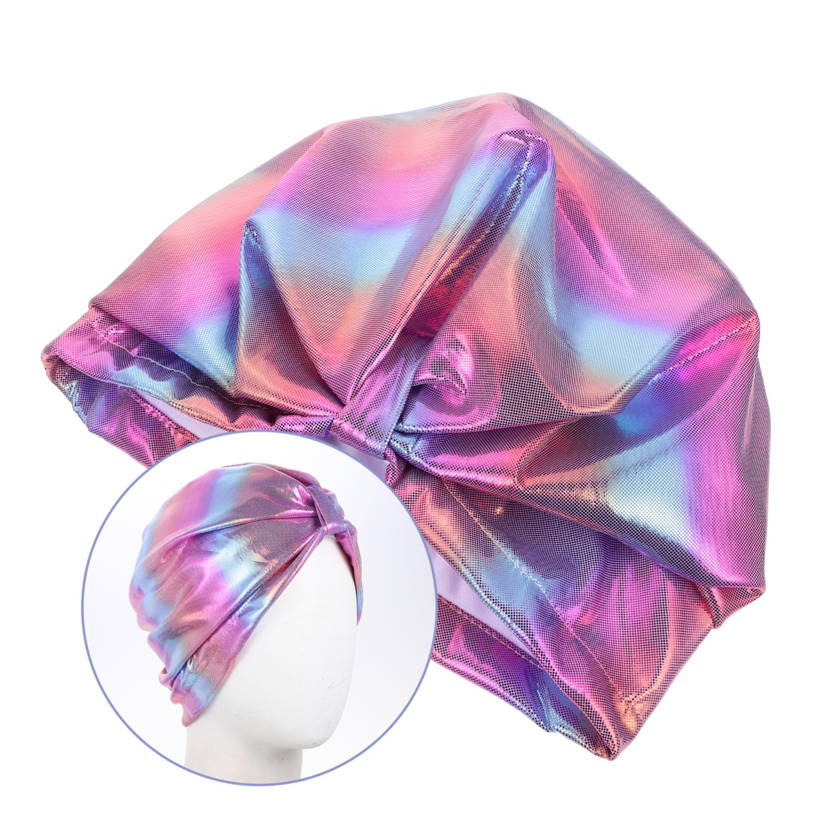 Kisangel 2 Uds Gorro De Natación Hijab para Niñas Gorro De Natación para Mujeres Gorro De Baño para Adultos Gorro De Baño para Niñas Gorro De Baño Nailon Violeta Gorro De Natación Cubierta