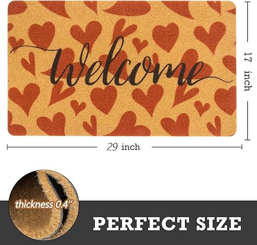 Miniatura 9 de IZUS Felpudos de bienvenida con diseño floral para puerta delantera, decoración del hogar con flores de primavera, tapetes de verano,