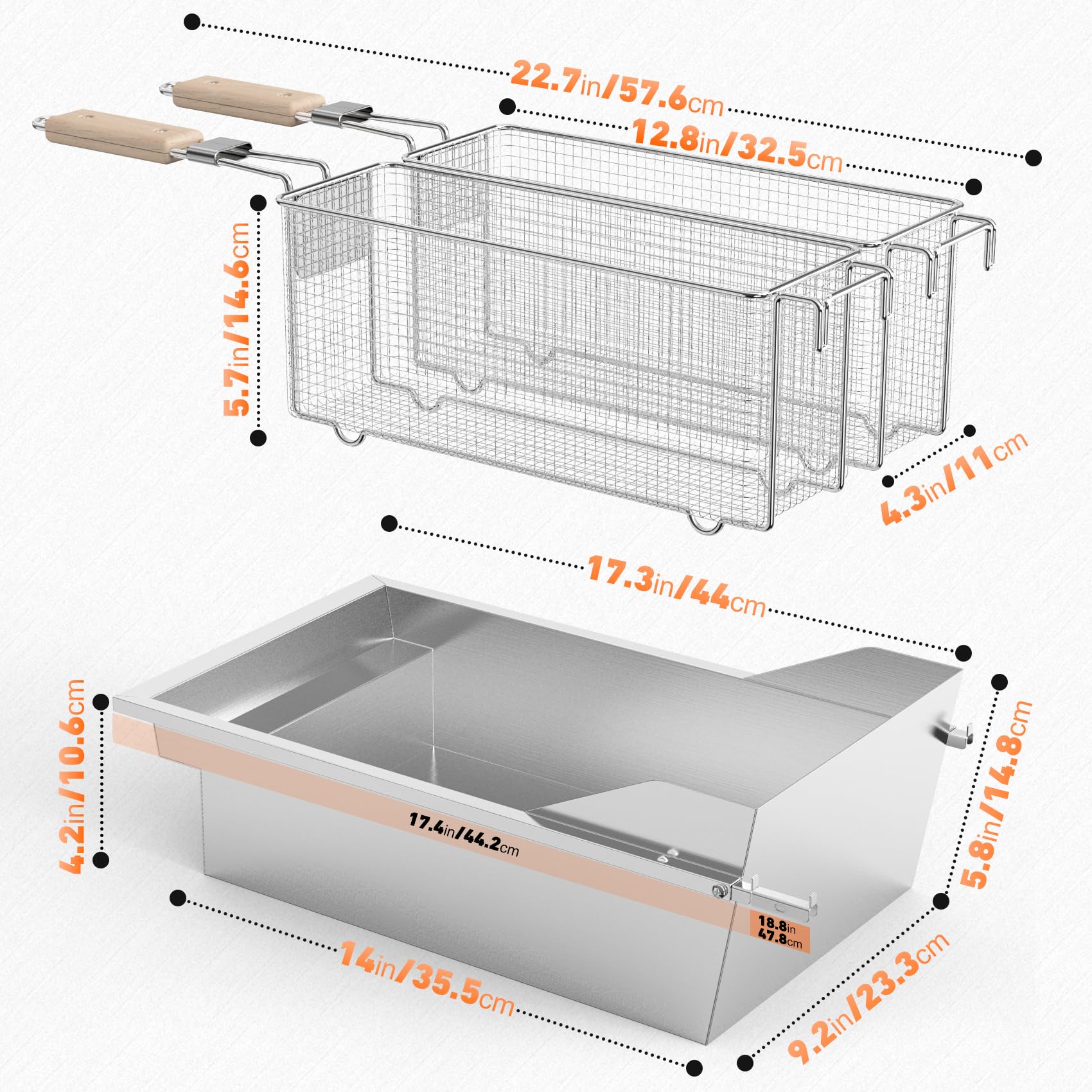 onlyfire Kit Friteuse pour Barbecues à Gaz Weber Spirit et Genesis