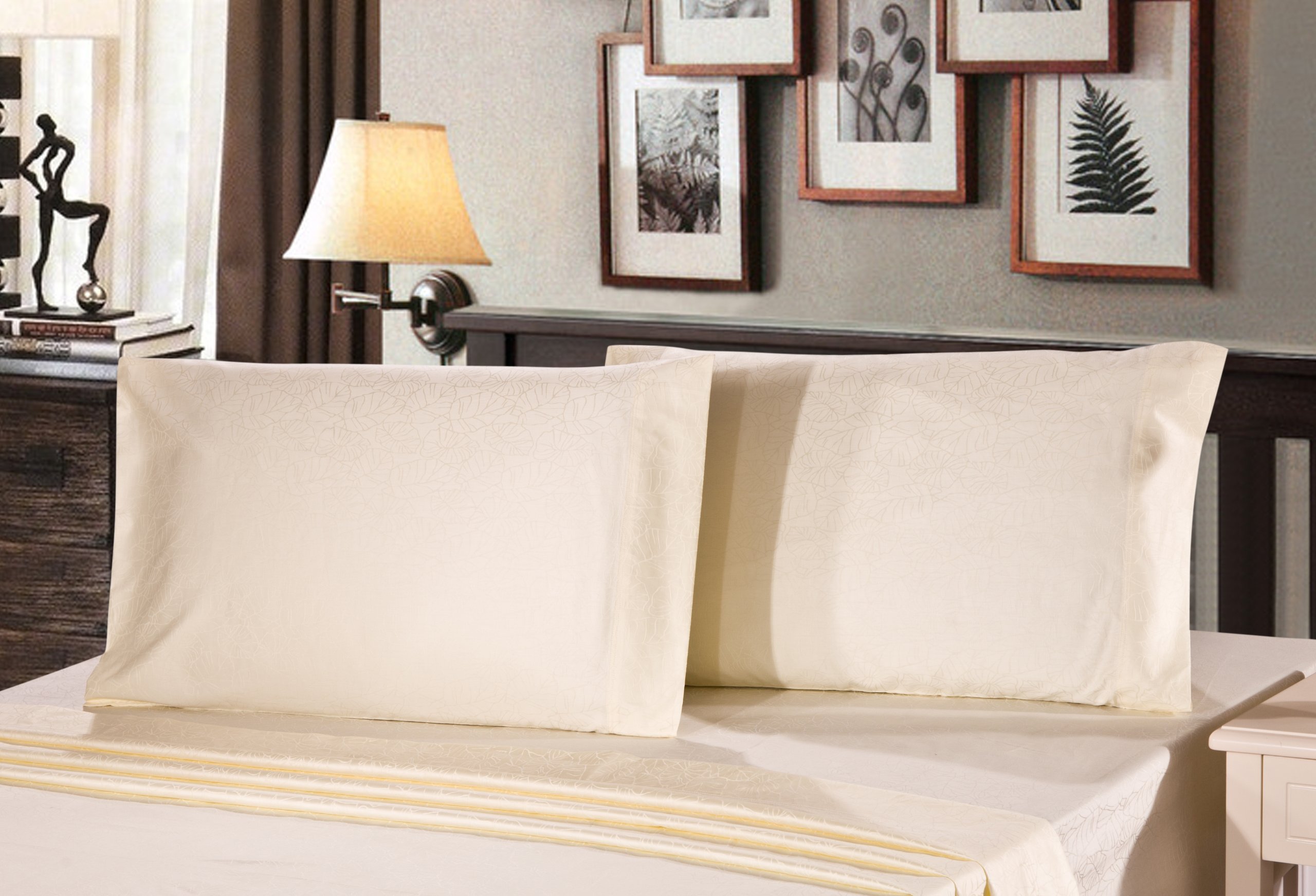 Daloyi Hotel Prime: 2-Piece sham Set Buttonwood Leaf- JF9M015