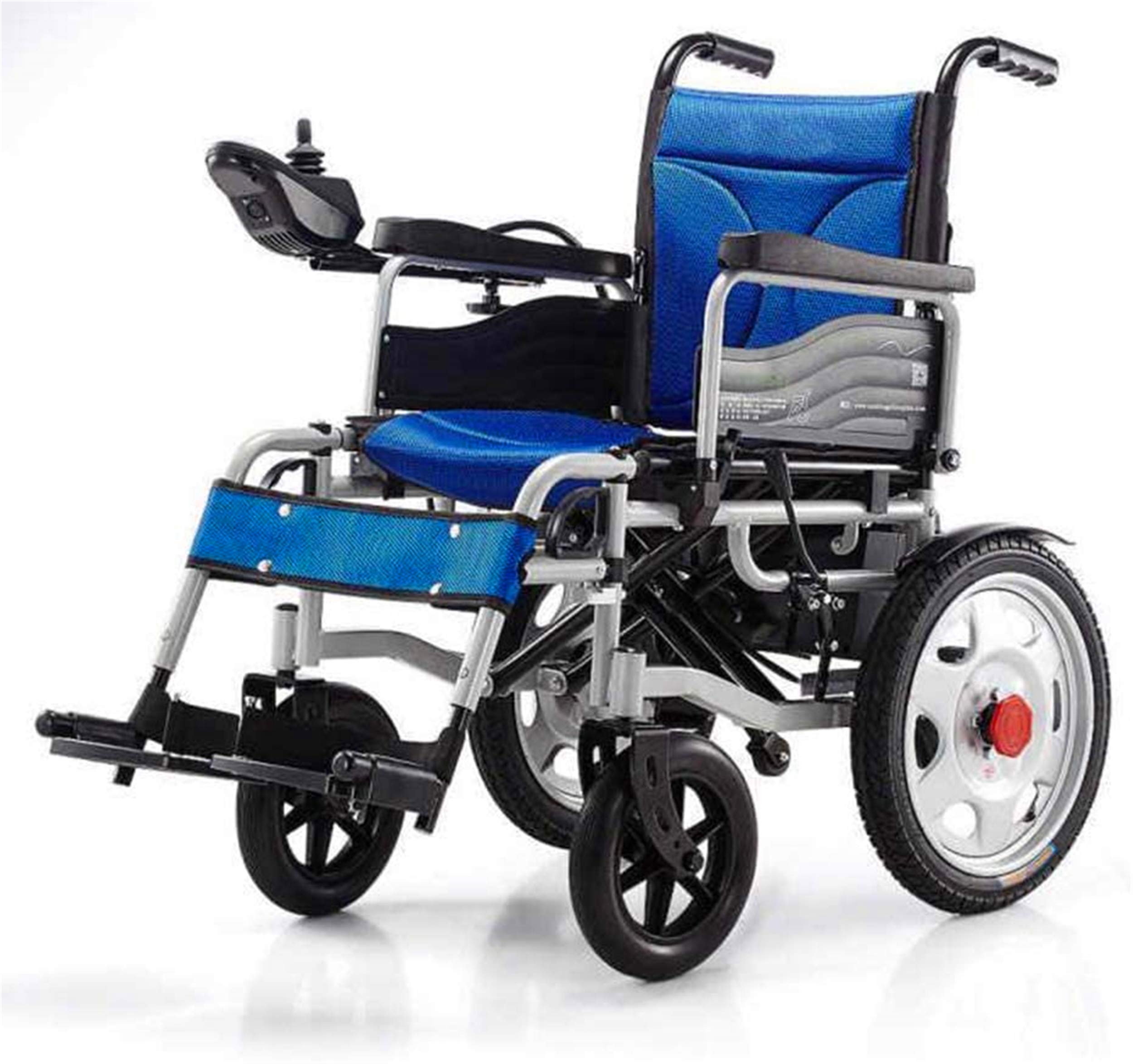 Silla de ruedas eléctrica plegable y ligera, diseño duradero y compacto, fácil de transportar, pesa 34 kg