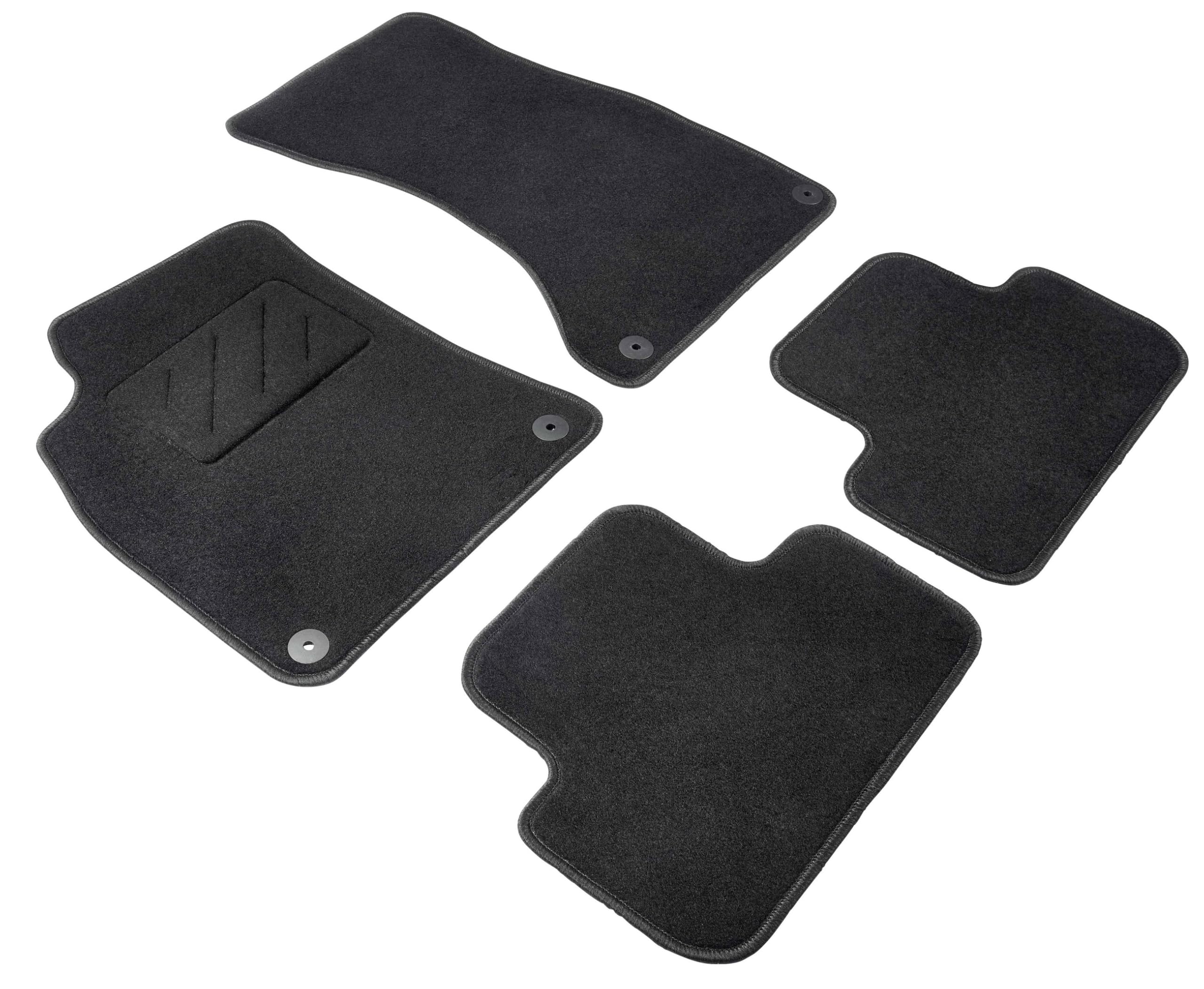 WALSER Comfort Auto Teppiche für Audi A4 B8/B8 Avant 2007-2016, A4 Allroad 2009-2016, A5 Sportback 2007-2017, 100% passgenaue Auto Fußmatten Made in Europe, Fußmatte Auto, Autoteppich Auto
