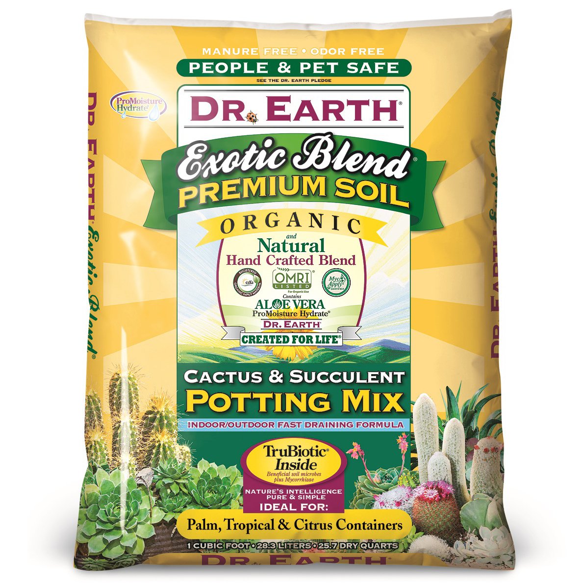 Dr. Earth809 1CF Exotic Cactus & Succulent Soil